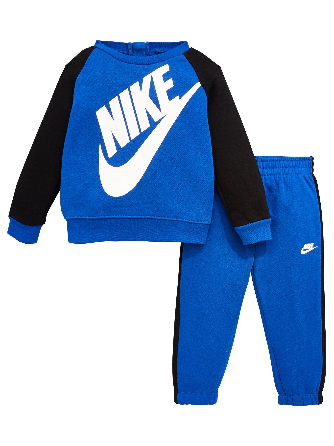 undefined Infant Boys Futura Crew And Jogger Set - Blue