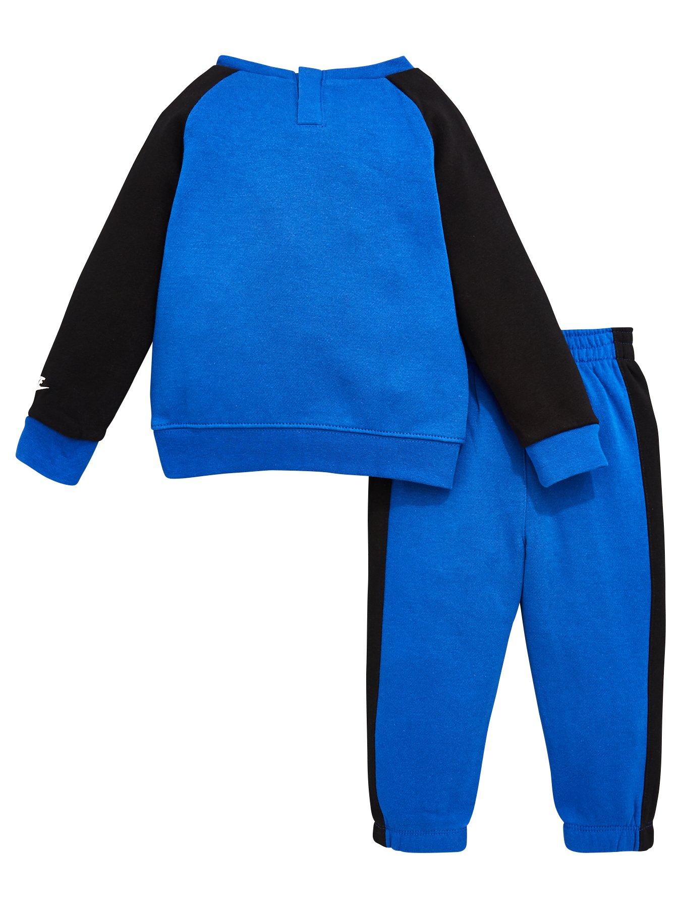 Image 2 of 3 of Nike Infant Boys Futura Crew And Jogger Set - Blue