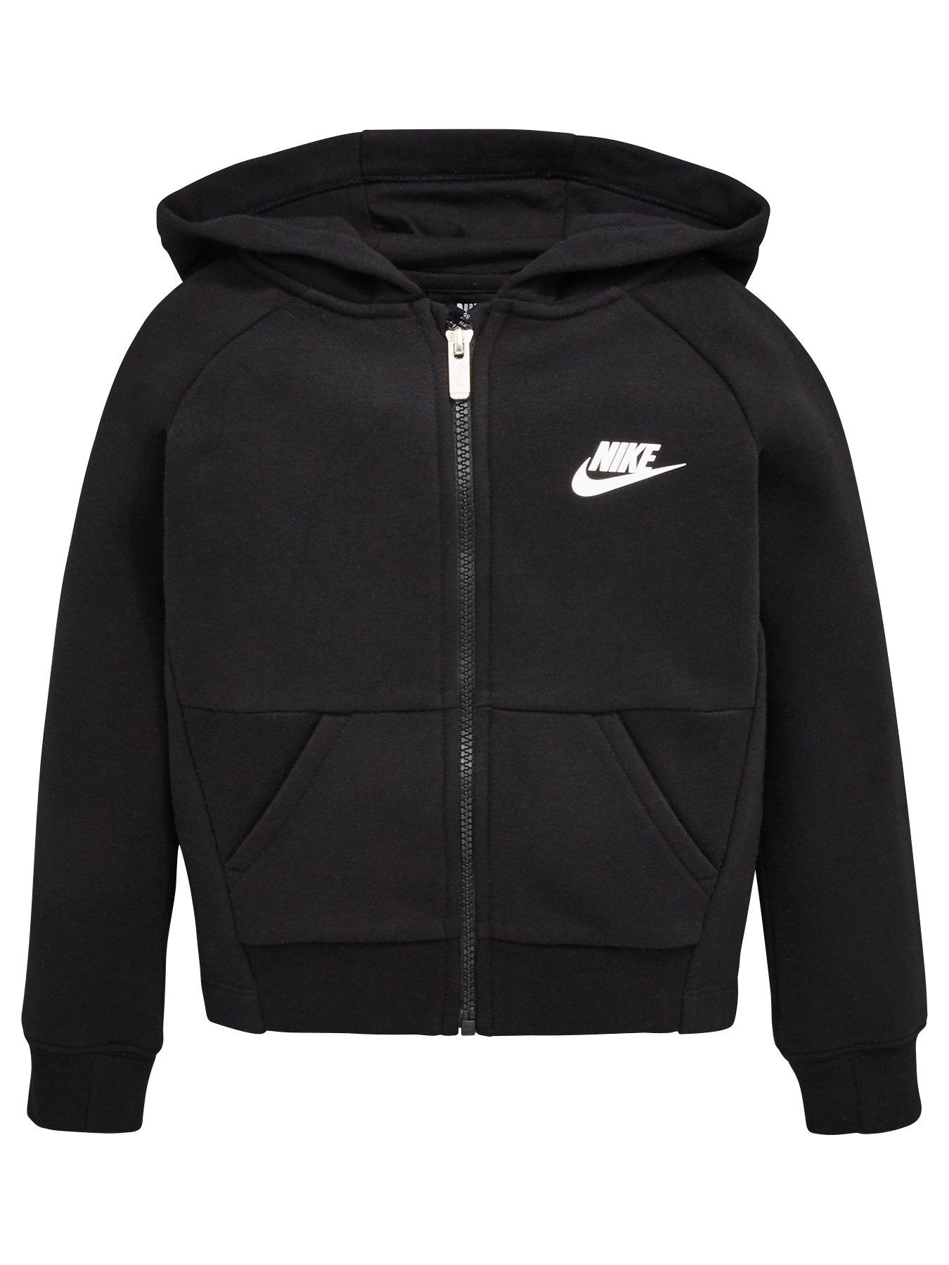 black full zip nike hoodie