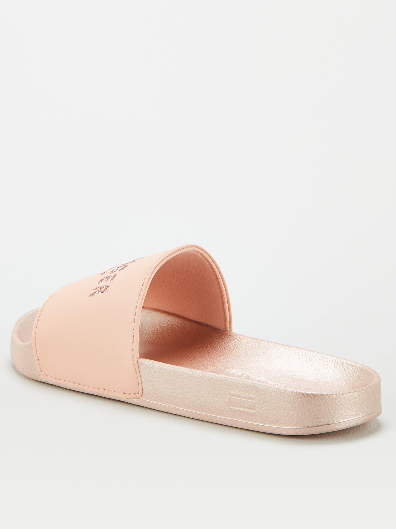 tommy hilfiger glitter slides