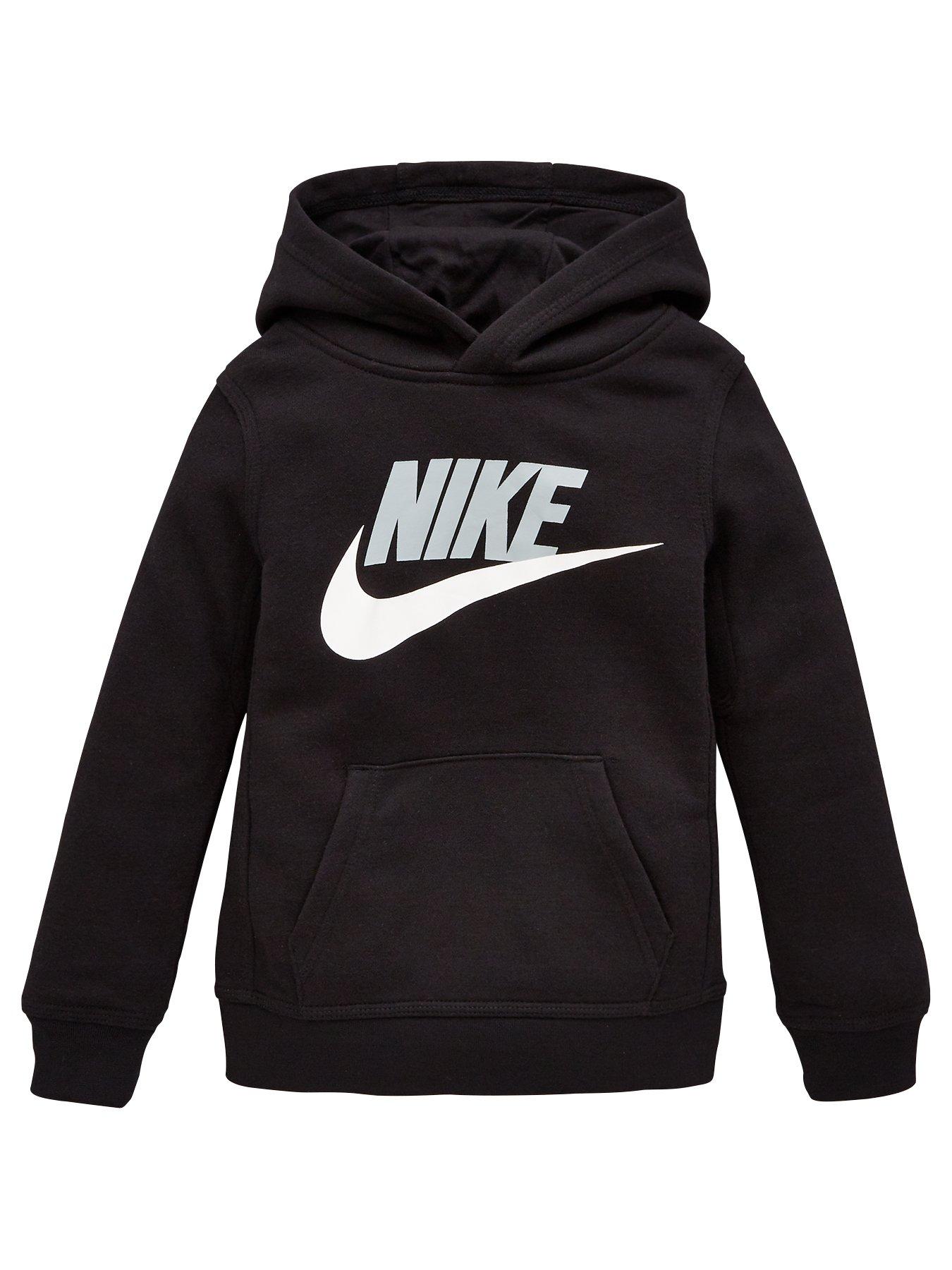 Nike Younger Boys Sportswear Club Hbr Pullover Hoodie Black Very Co Uk