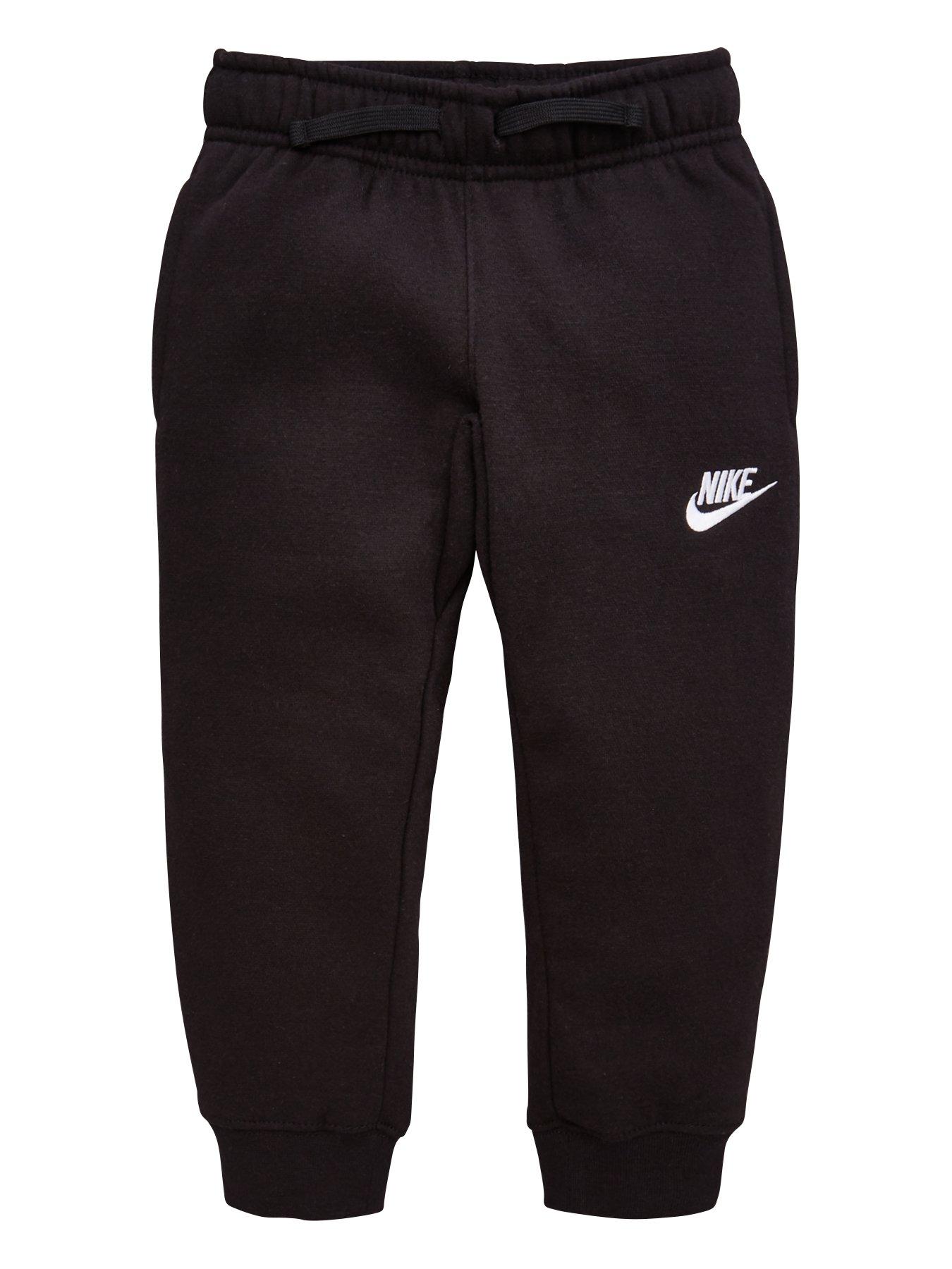 boys black nike joggers