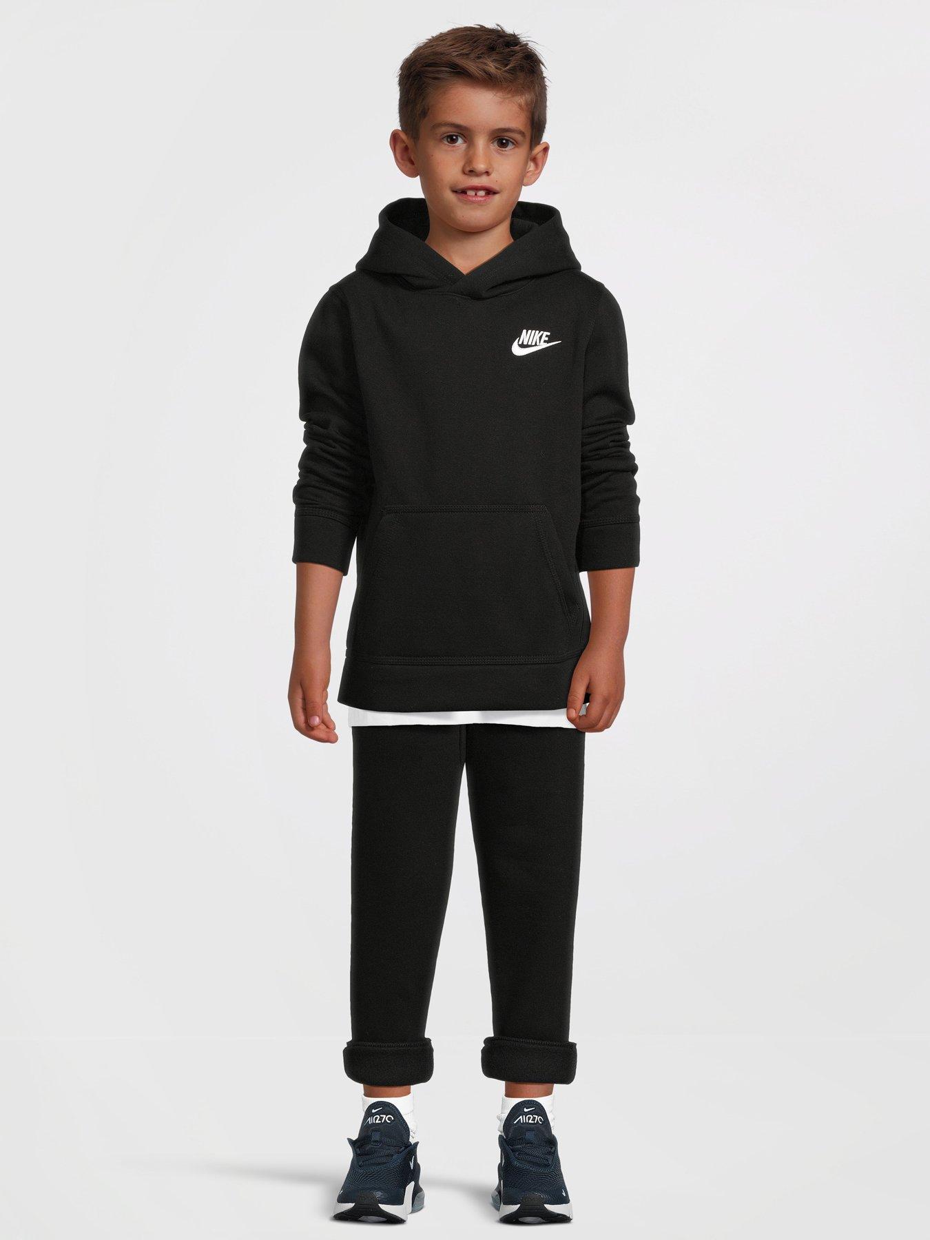 Nike Younger Boys Club Fleece Rib Cuff Jogger - Black | Very.co.uk