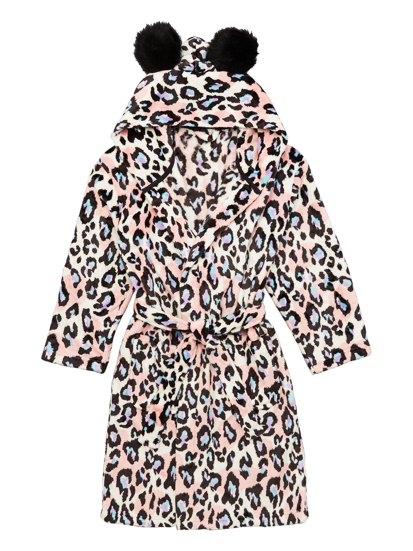 leopard print dressing gown uk