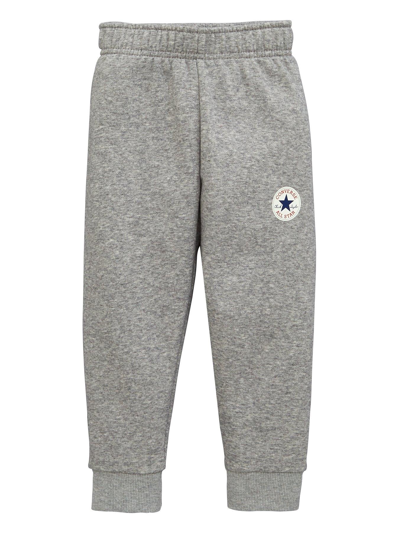 grey converse joggers