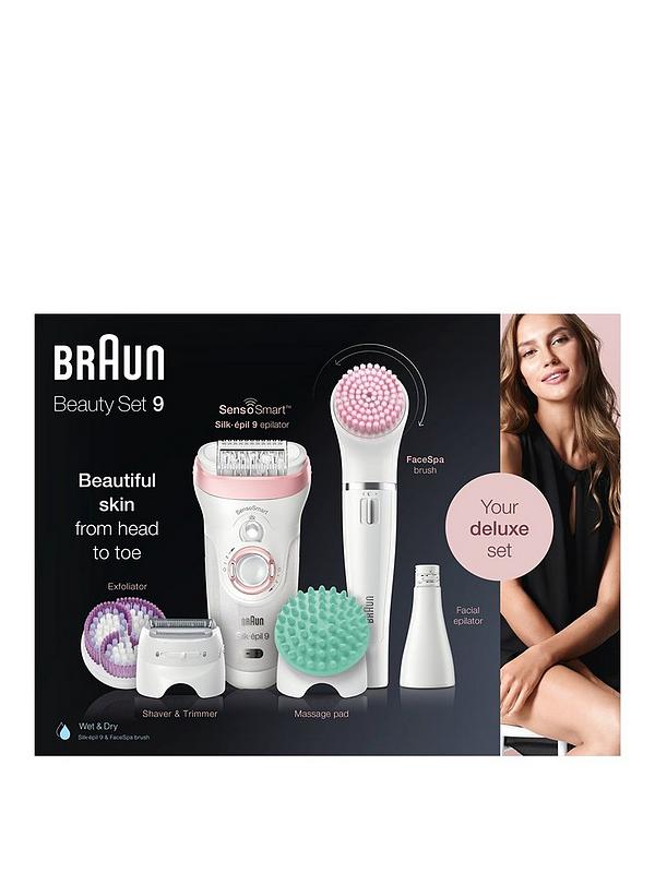 Image 2 of 5 of Braun Silk-&eacute;pil Beauty Set 9 9-985 Deluxe 7-in-1 Hair Removal - Epilator, Shaver, Exfoliator