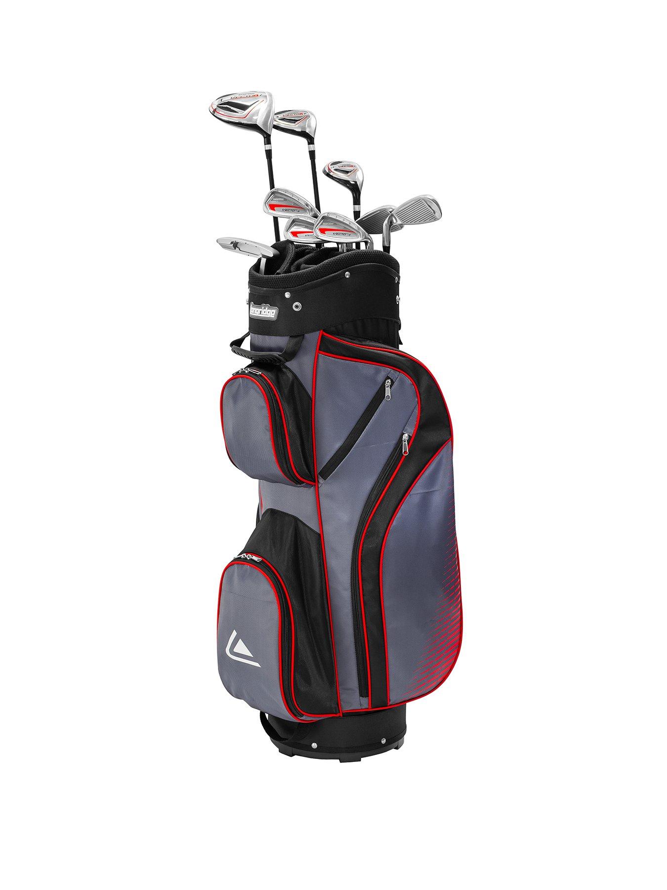 NEW - Top Flit hot Golf Cart Bag with two hybrid clubs