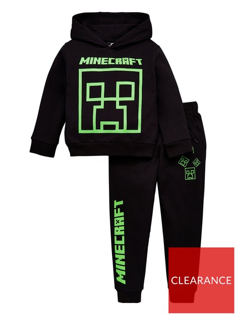 minecraft-boysnbsphoodie-and-jogger-set-black