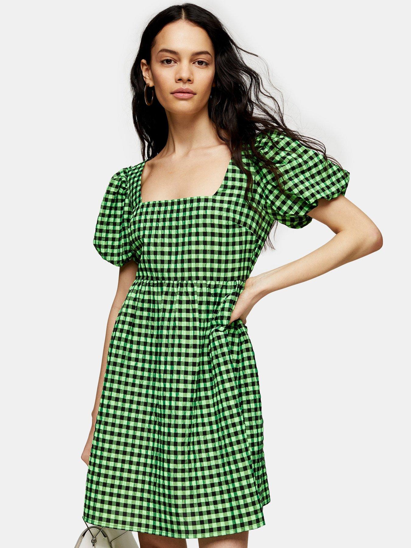 topshop plaid dress