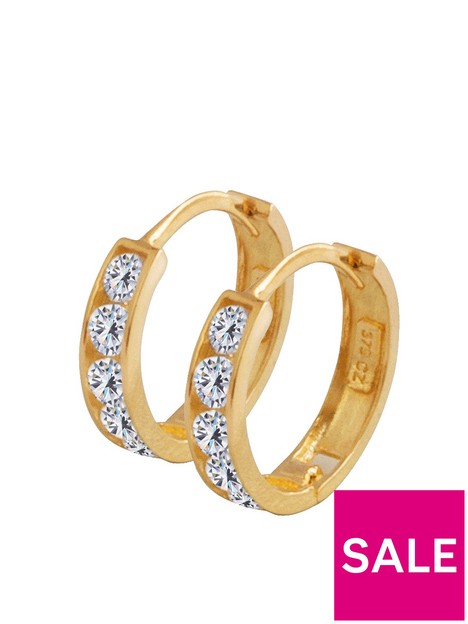 love-gold-9ct-gold-cubic-zirconia-huggie-hoop-earrings