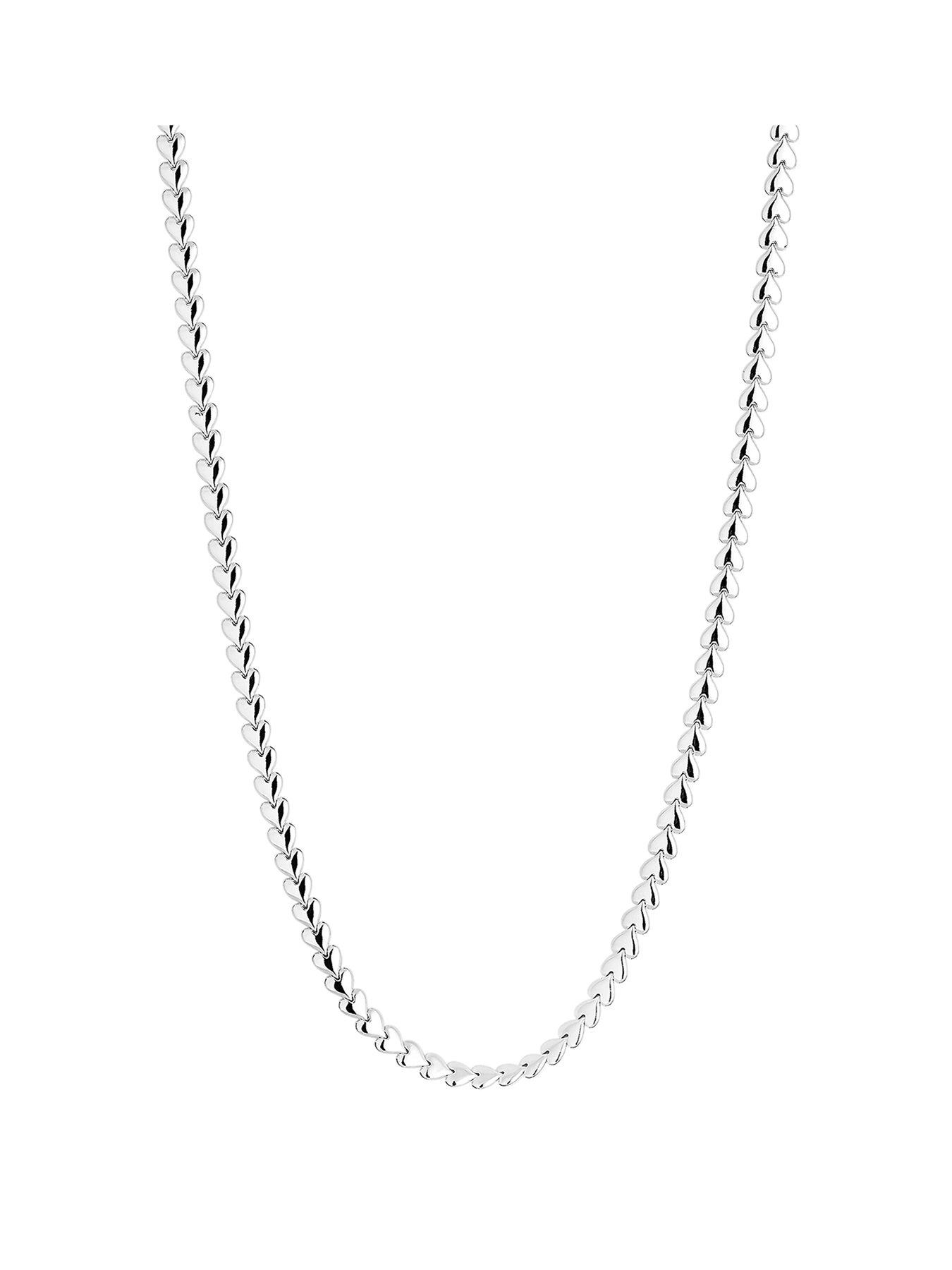 Simply Silver Heart Row Allway Necklace review