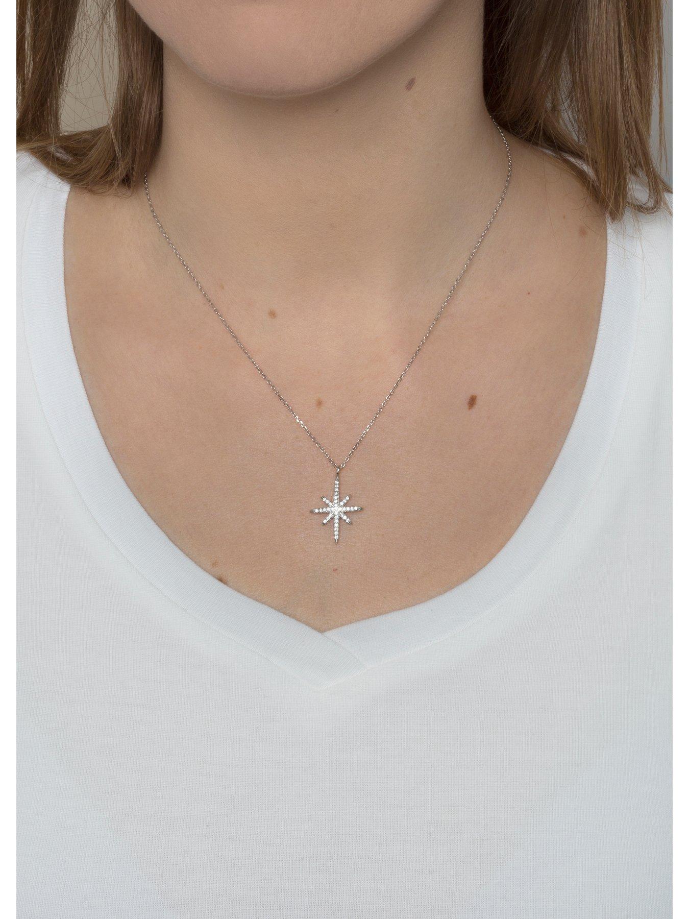 Sterling silver north hot sale star pendant