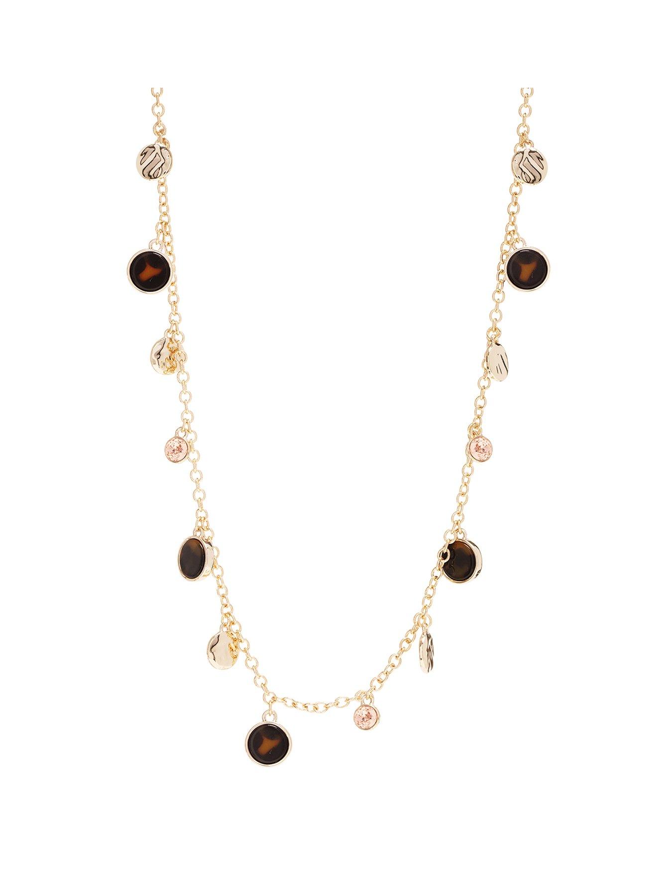 Mood Gold Plated Tortoise Shell Resin Rope Necklace review