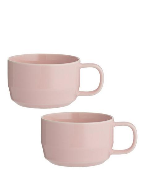 typhoon-cafeacute-concept-set-of-2-cappuccino-mugs--nbsppink