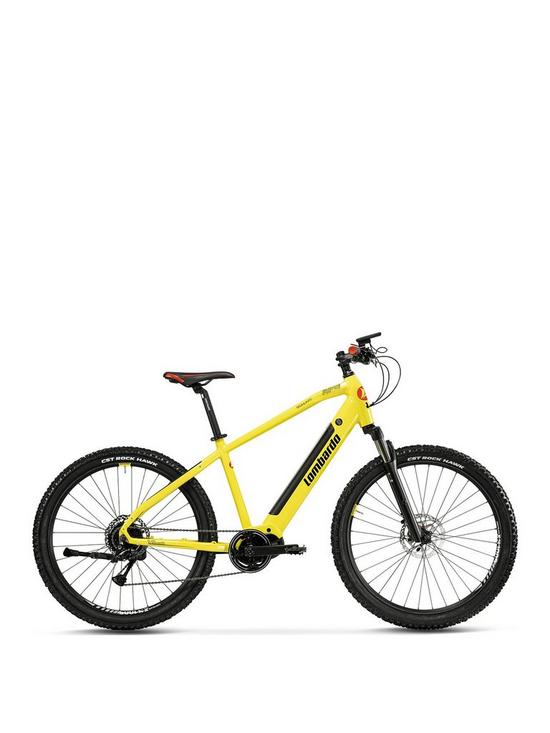 front image of lombardo-selinunte-mtb-bike-crank-motor-electric-mountain-bike-yellow