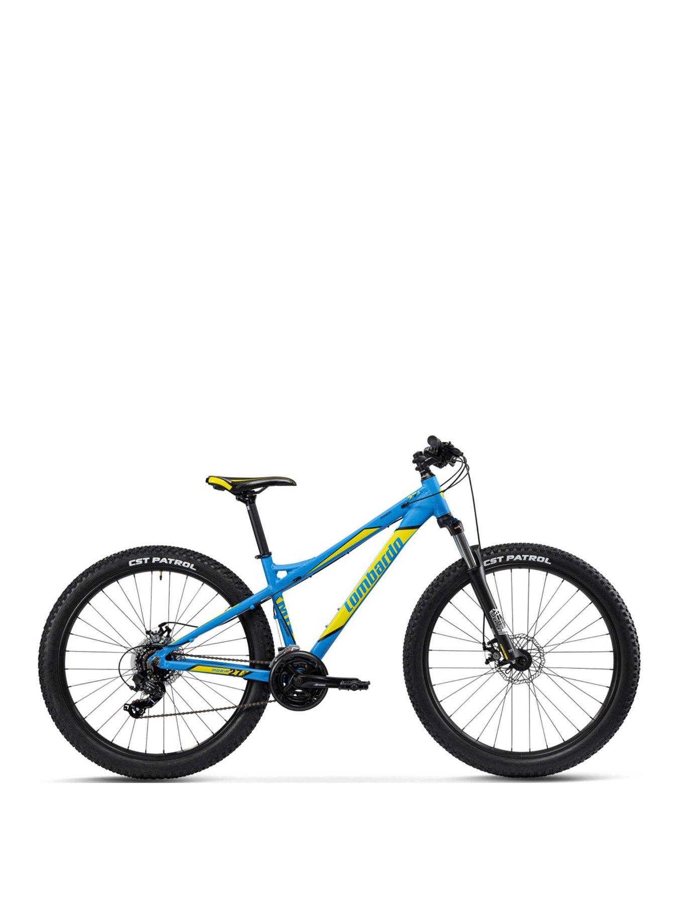 blue and yellow bike