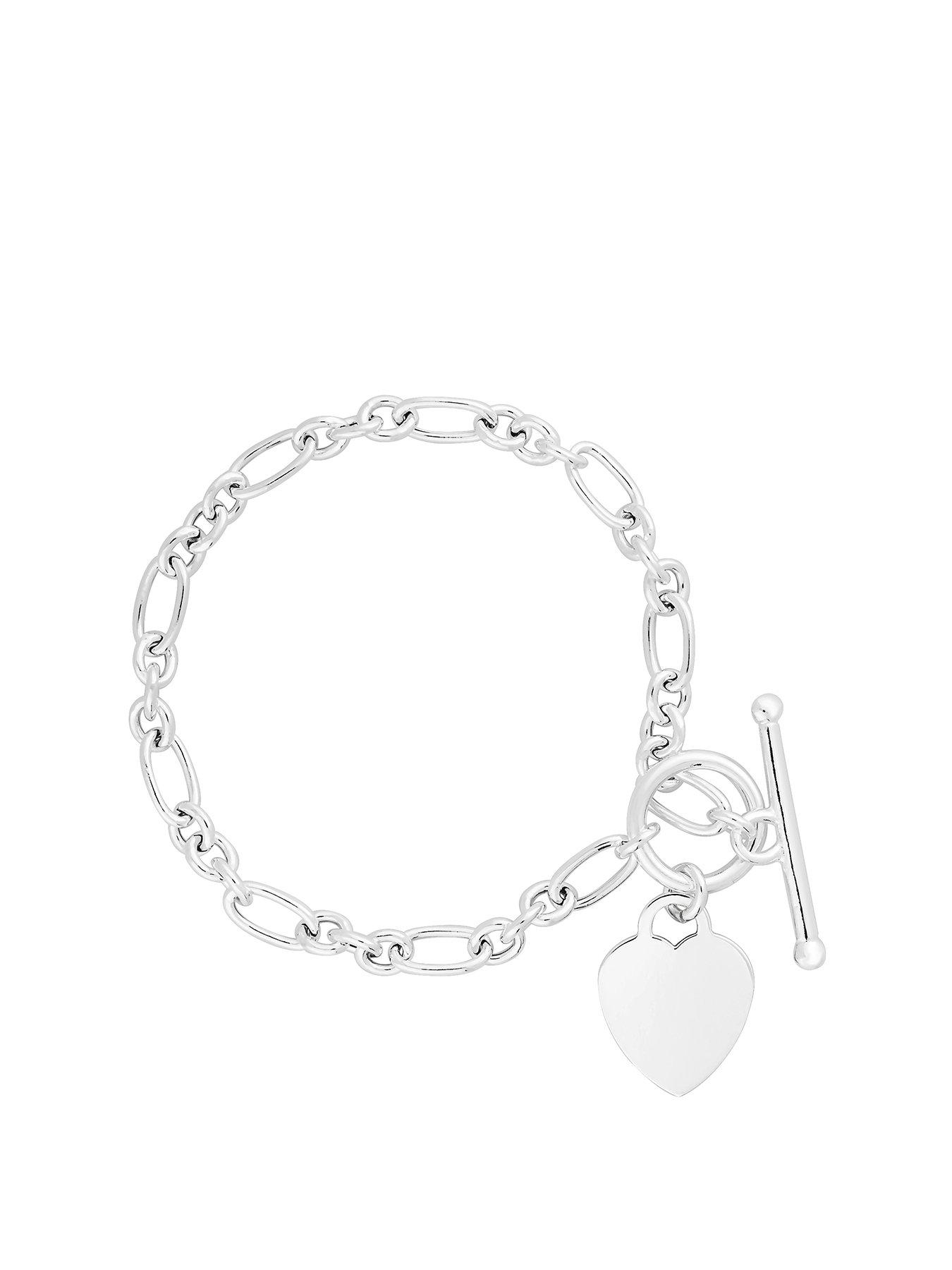 Simply Silver T-Bar Heart Bracelet review