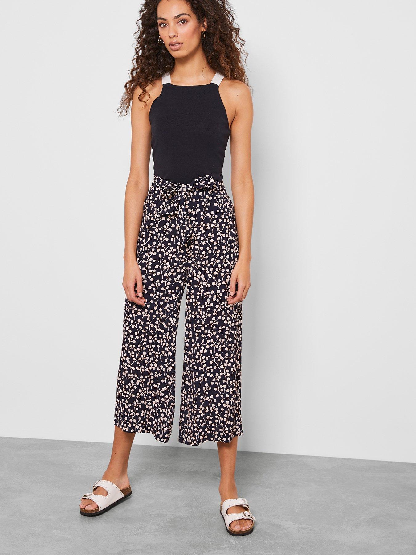 Mint Velvet Katie Print Tie Waist Trousers review