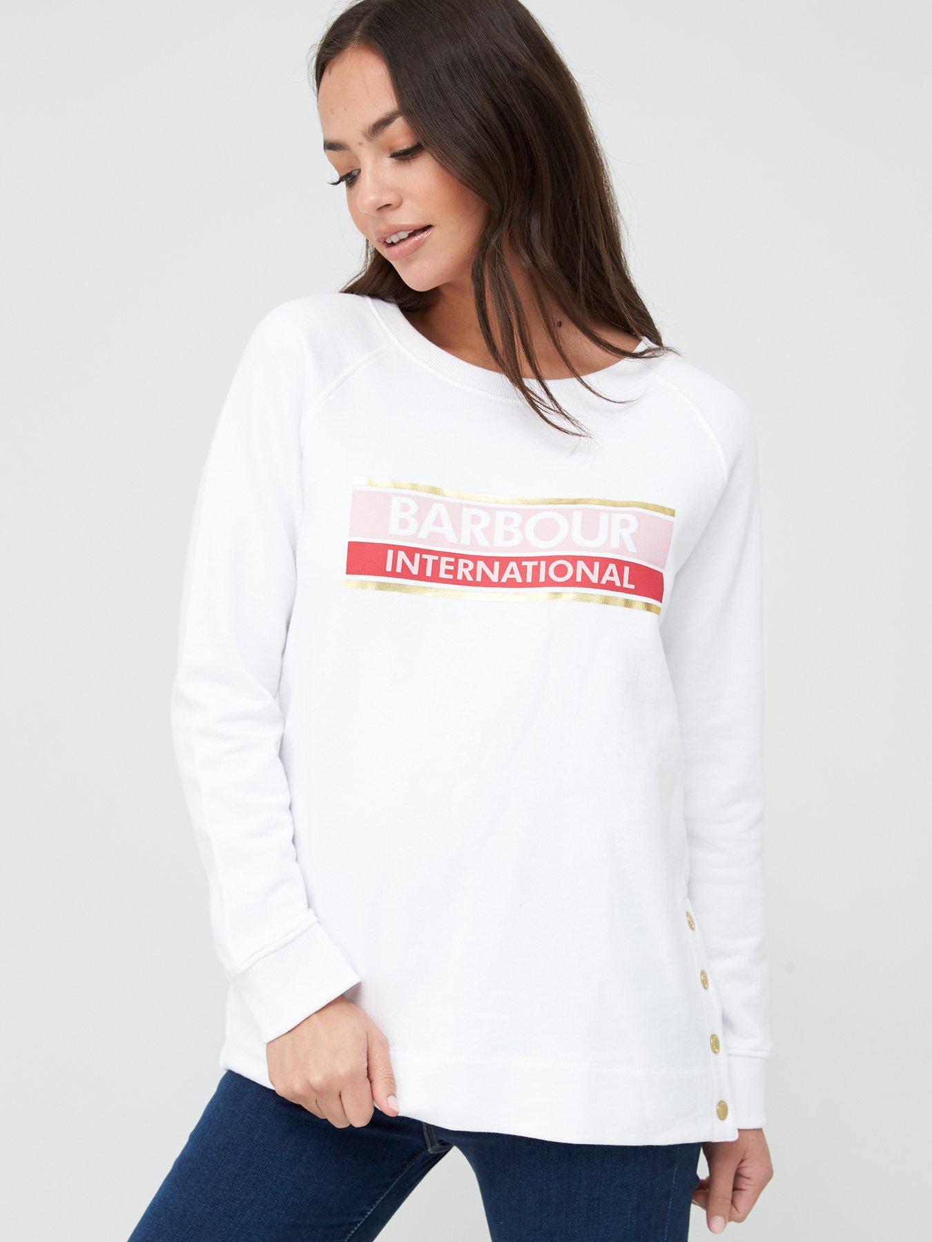 barbour international sweatshirt women's