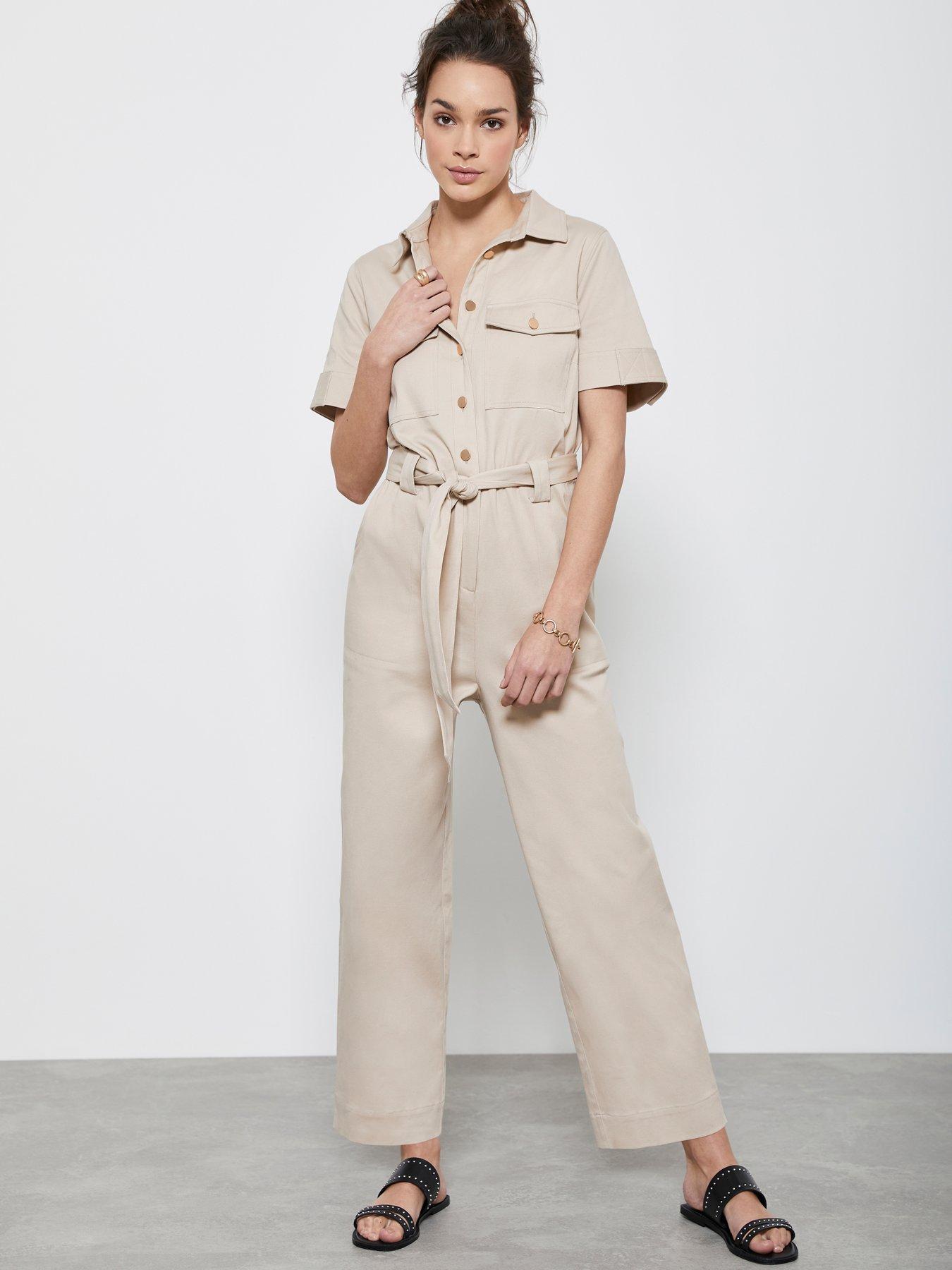 mint velvet khaki jumpsuit