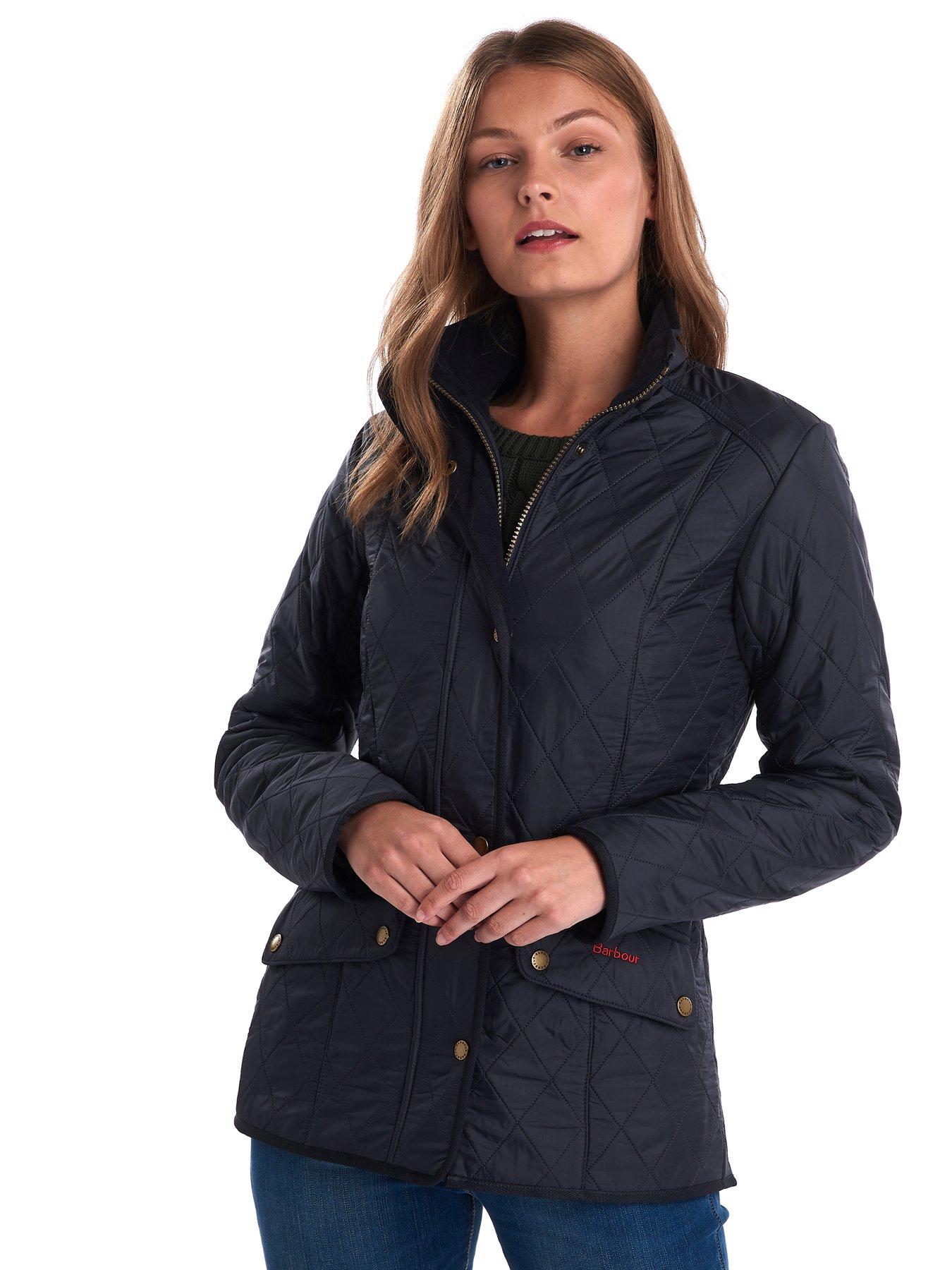 Barbour Cavalry Polarquilt Jacket - Navy | very.co.uk