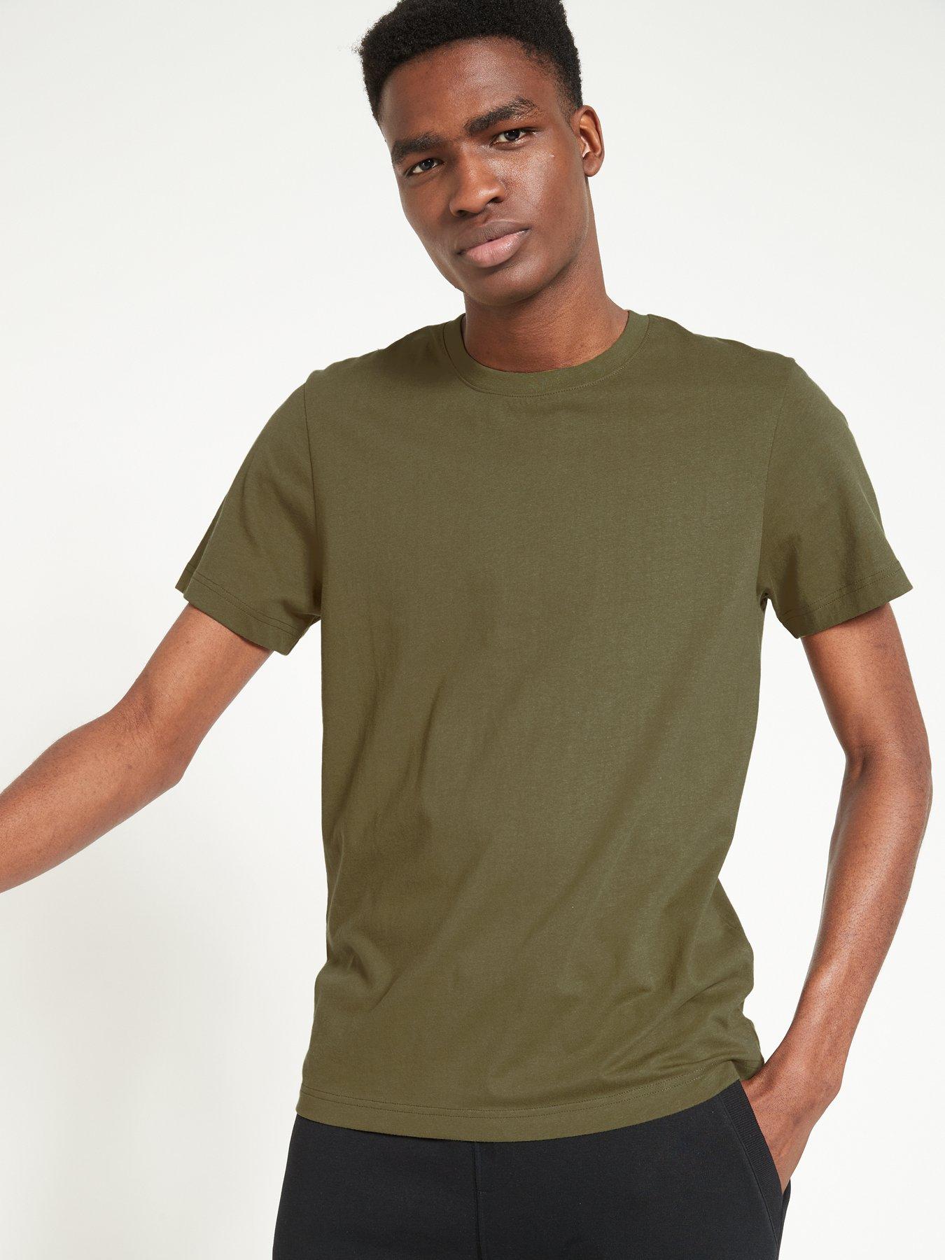 undefined Essentials Crew Neck T-Shirt - Khaki