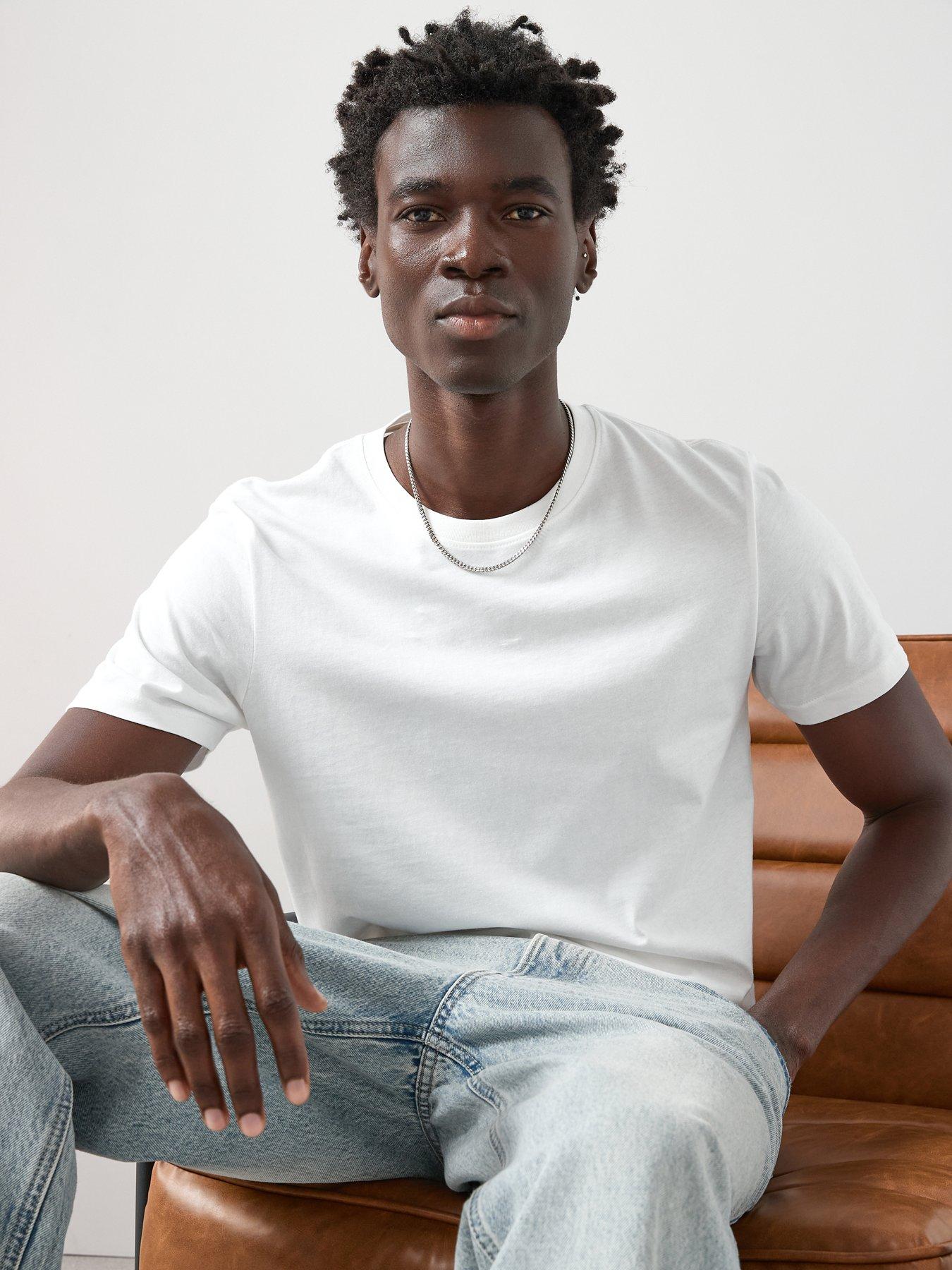 The Very Collection Pure Cotton Essentials Crew Neck T-shirt - White