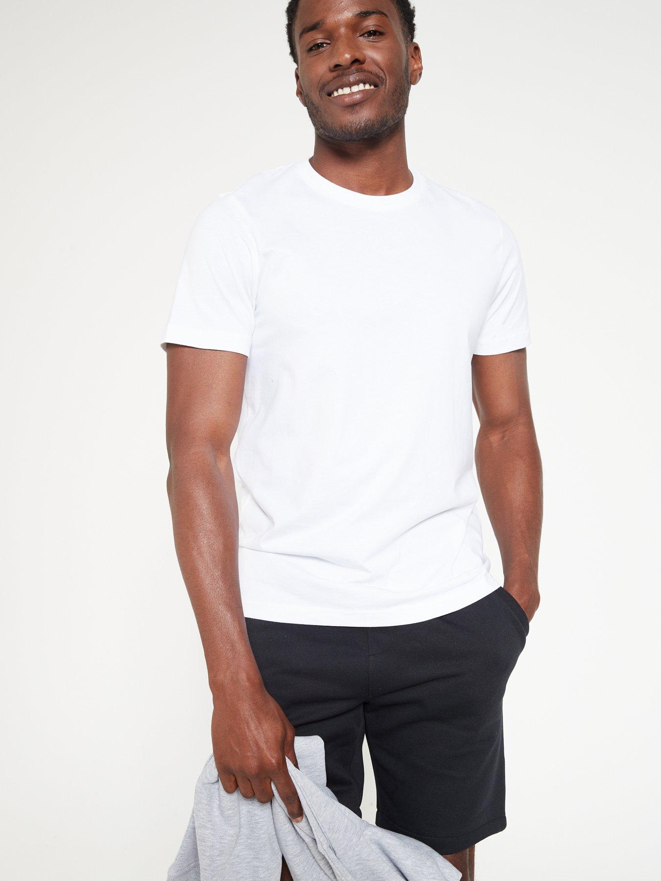 Big round neck t shirt best sale