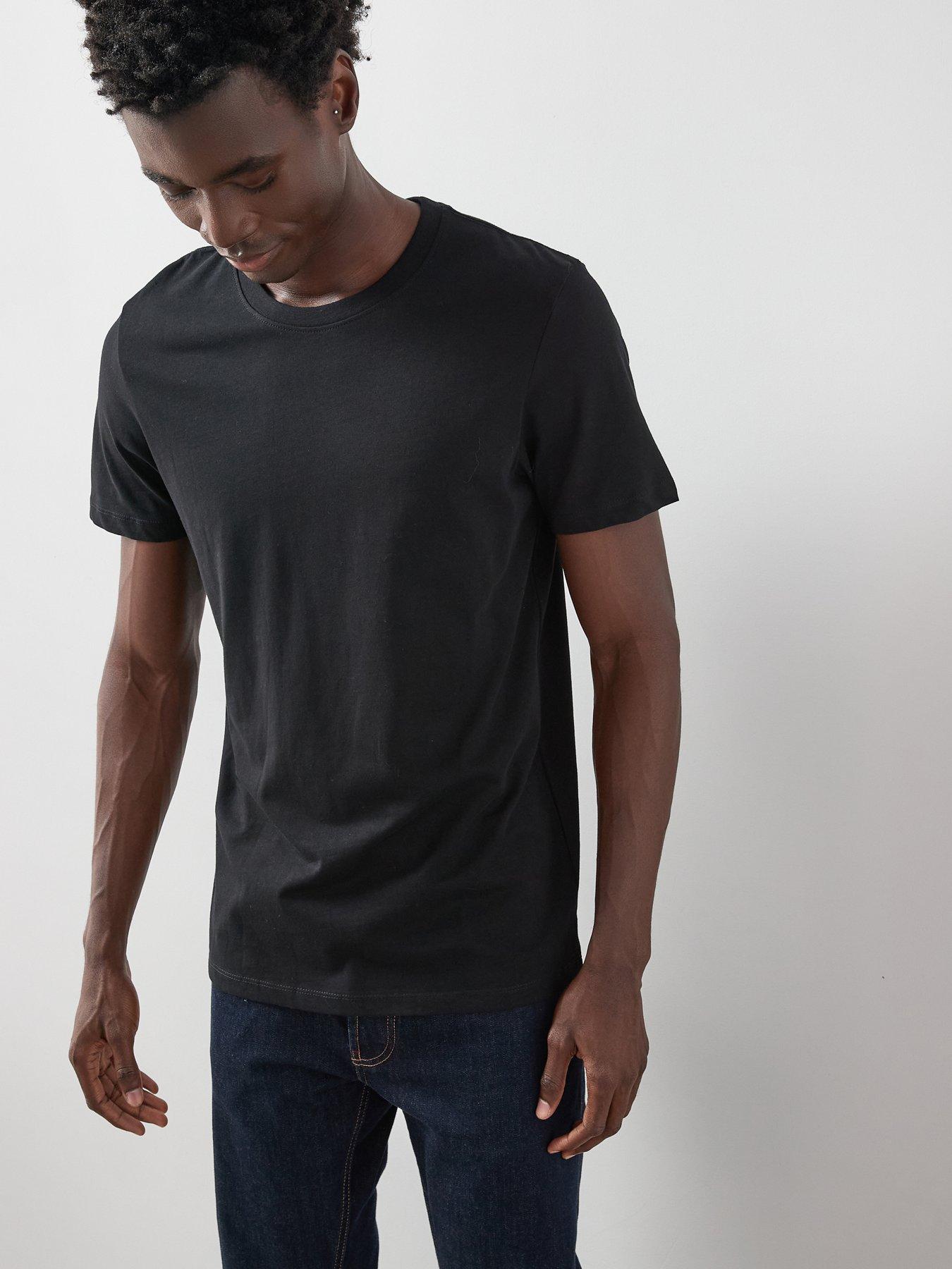 The Very Collection Pure Cotton Essentials Crew Neck T-shirt - Black