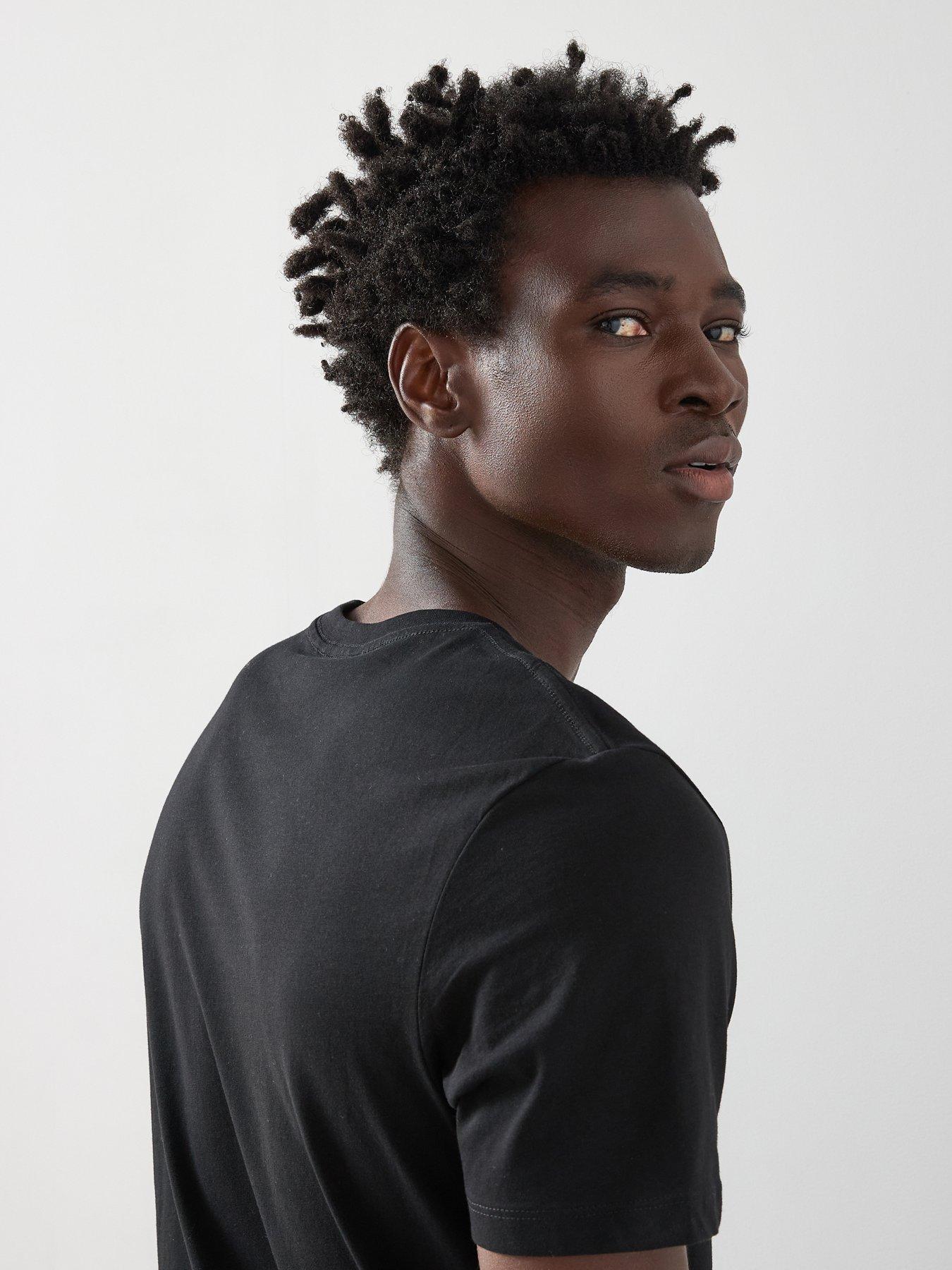 Image 4 of 6 of The Very Collection Essentials Crew Neck T-Shirt - Black