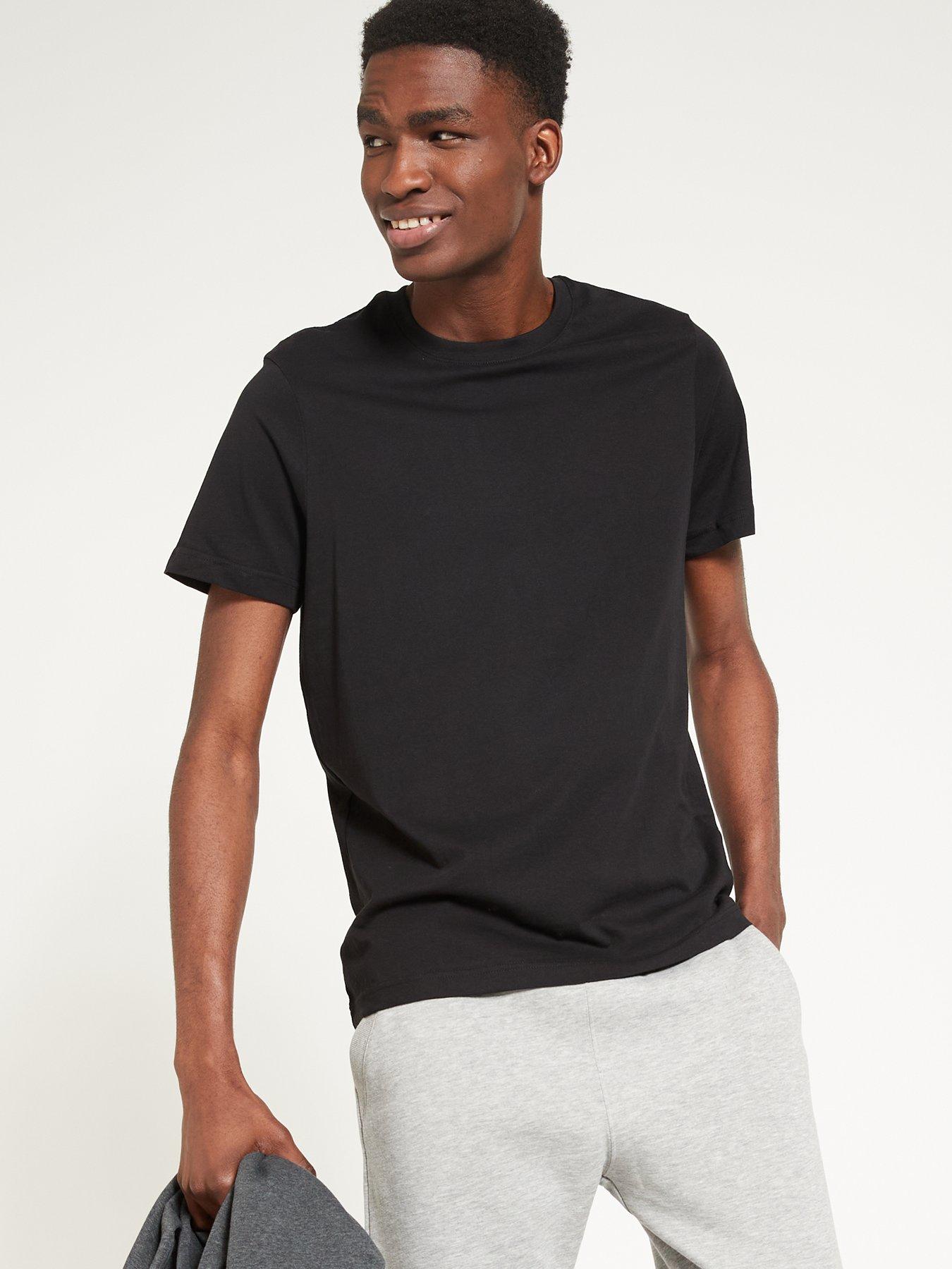 Everyday Essentials Crew Neck T Shirt Black Very