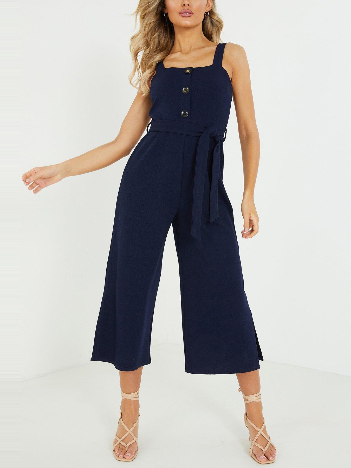quiz navy blue jumpsuit
