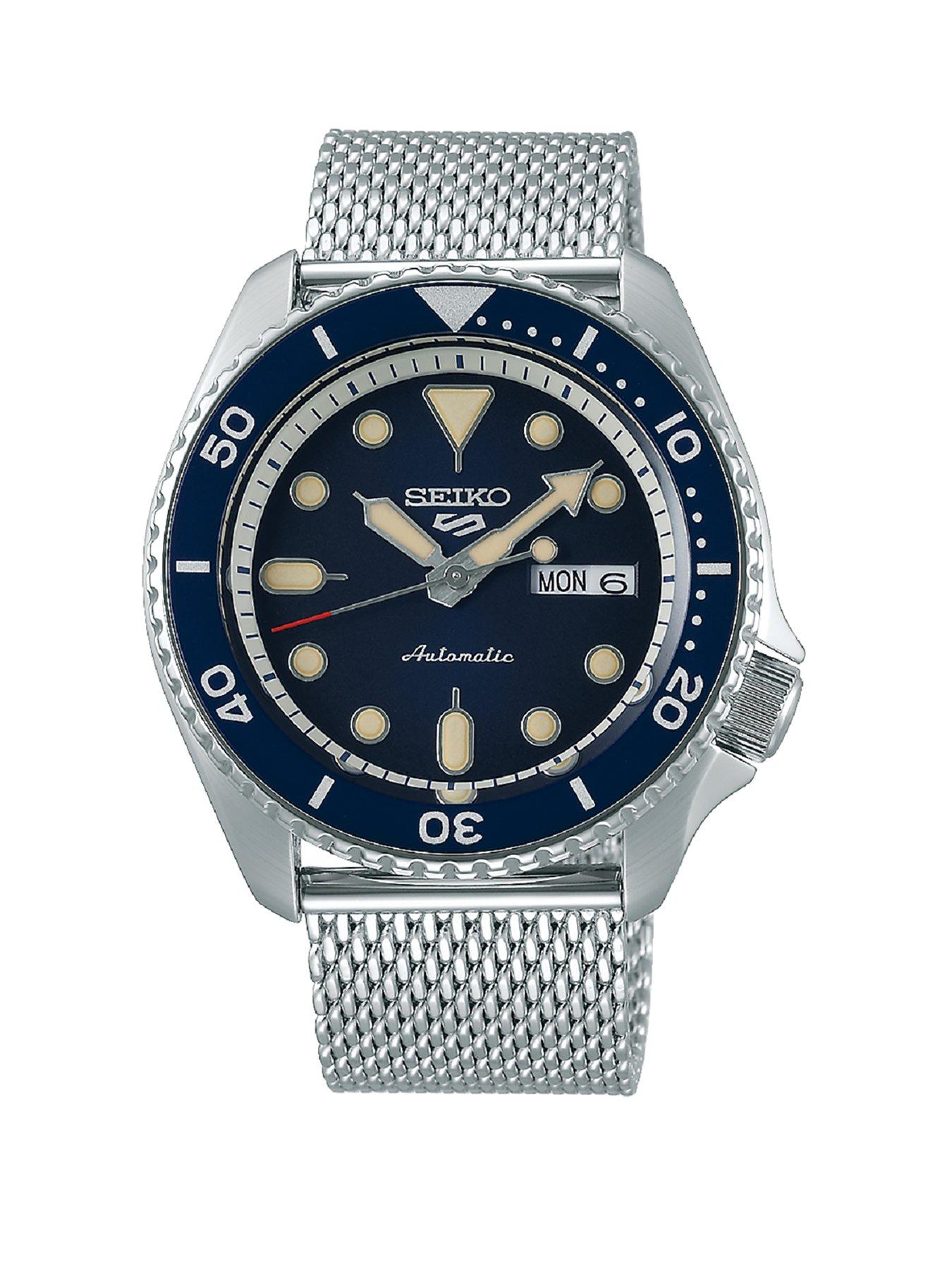 Seiko Seiko 5 Stainless Steel Mesh Navy Dial Bracelet Watch review