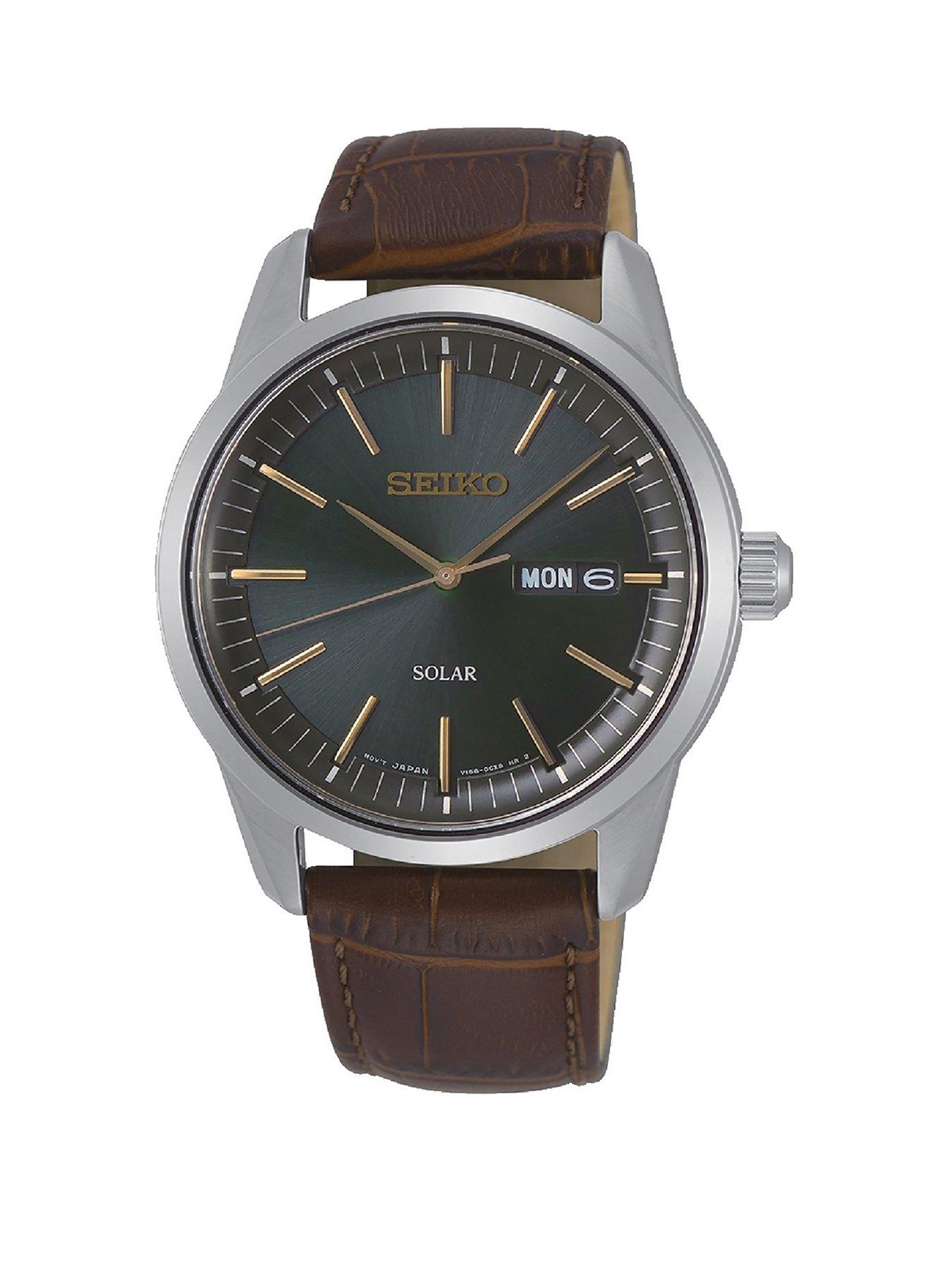 Seiko Seiko Brown Leather Strap Classic Blue Dial Watch review