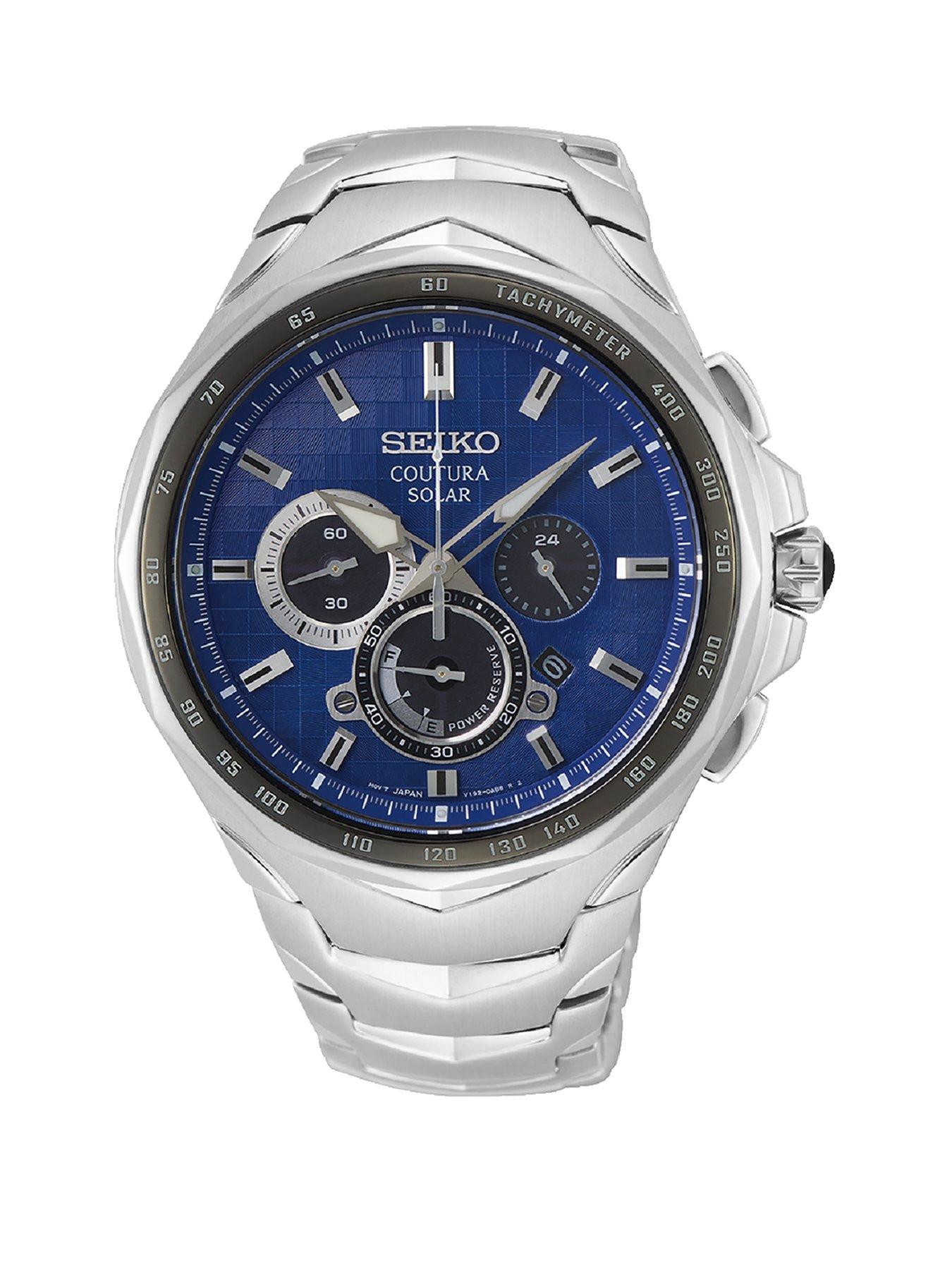 Seiko Seiko Stainless Steel Bracelet Blue Dial Chronograph Watch review