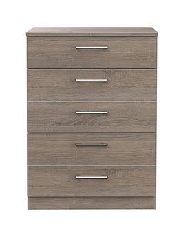 Product photograph of Swift Halton Ready Assembled 5 Drawer Chest from very.co.uk