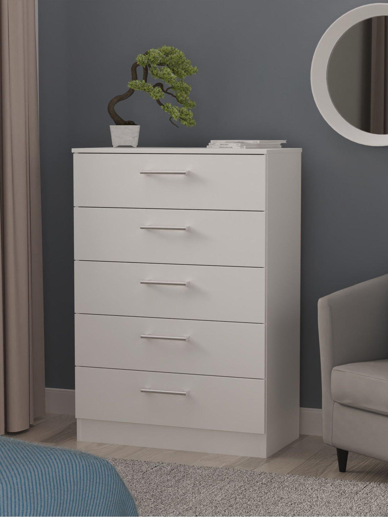undefined Halton Ready Assembled 5 Drawer Chest - FSC® Certified