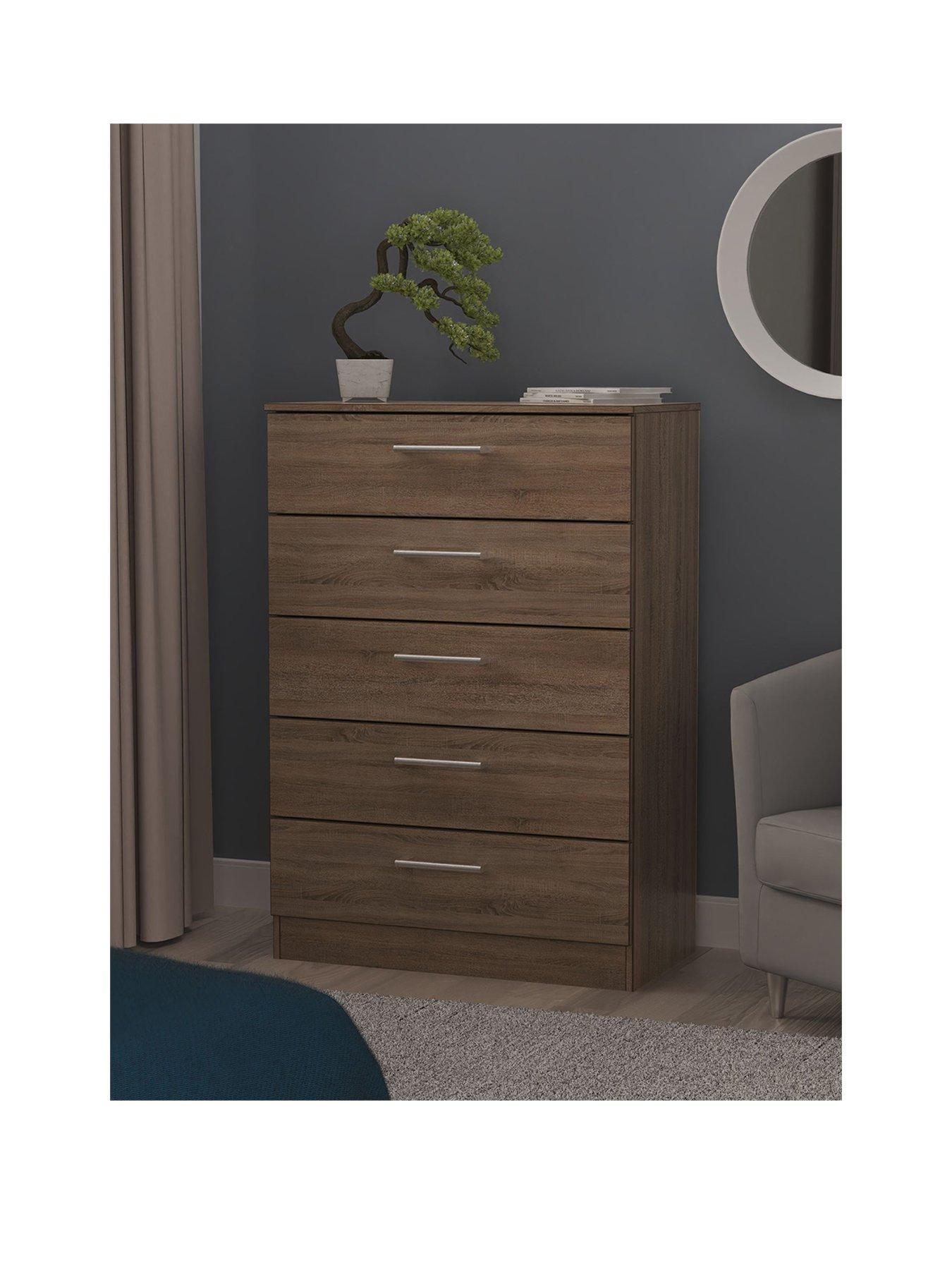SWIFT Halton Ready Assembled 5 Drawer Chest - FSC® Certified