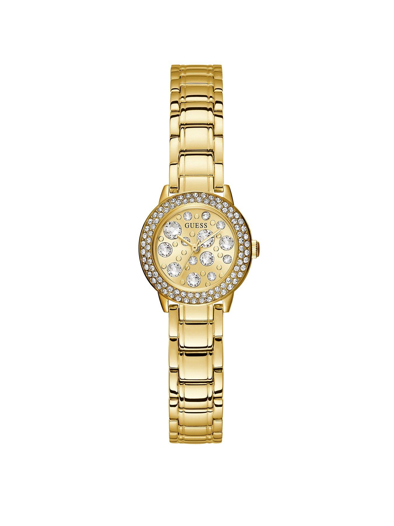 Guess Guess Gem Crystal Dial Gold Bracelet Watch review