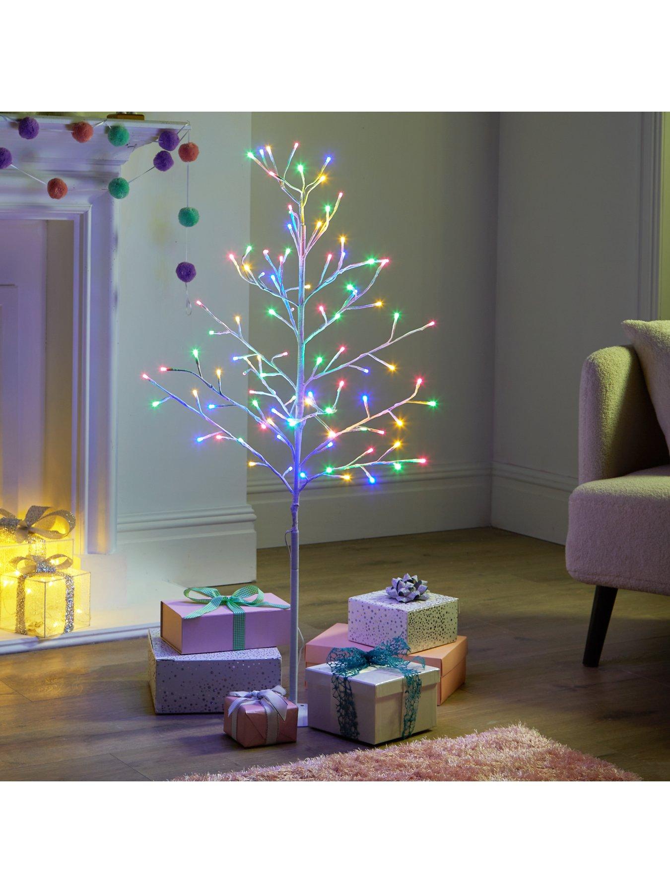 Product photograph of Festive 4ft Flat White Indoor Outdoor Christmas Tree from very.co.uk