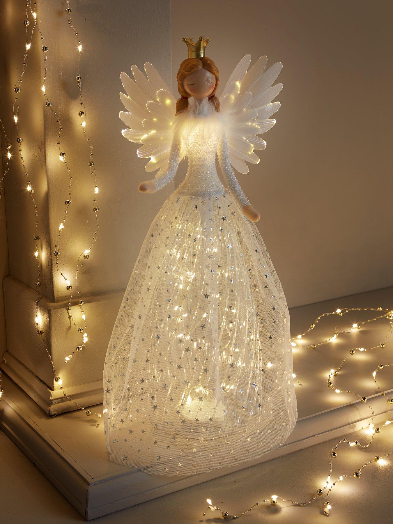 Christmas Fairy Angel With Light sale Up Wings / Christmas sitter/ Christmas doll/