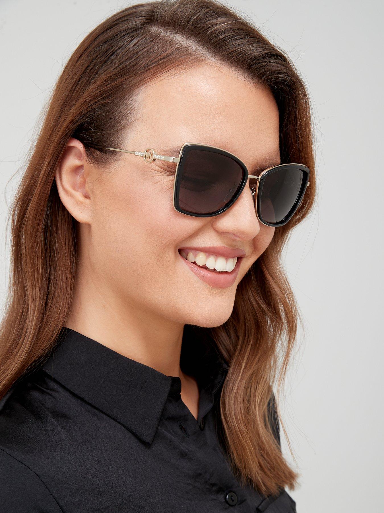 Women Cateye Sunglasses - Light Gold