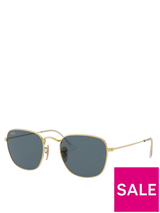stillFront image of ray-ban-square-sunglasses-legend-gold