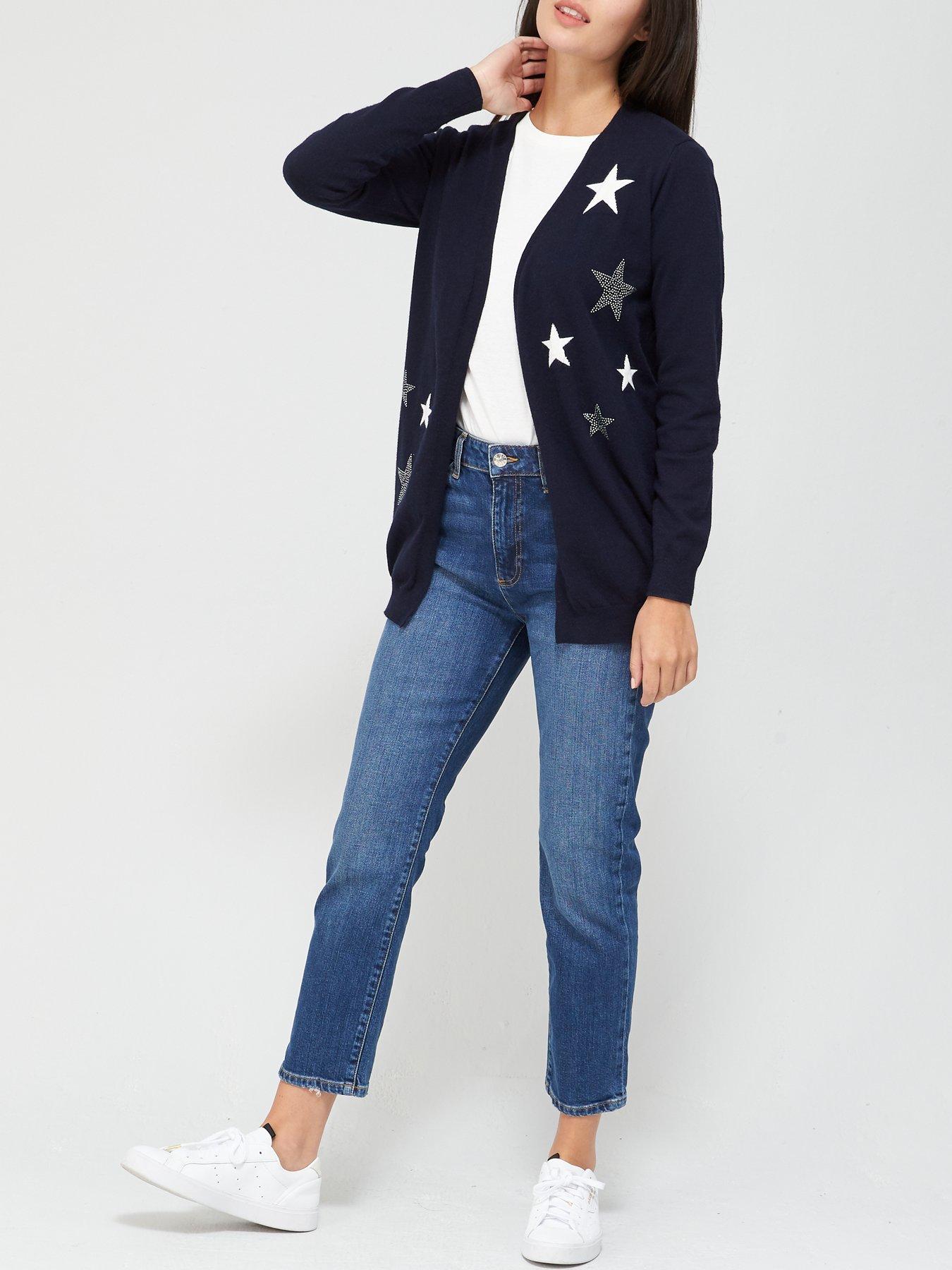 navy star cardigan