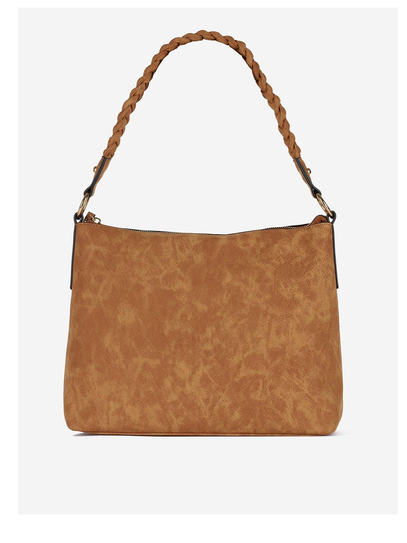 Dorothy Perkins Dorothy Perkins Tan Plait Handle Slouch Bag review