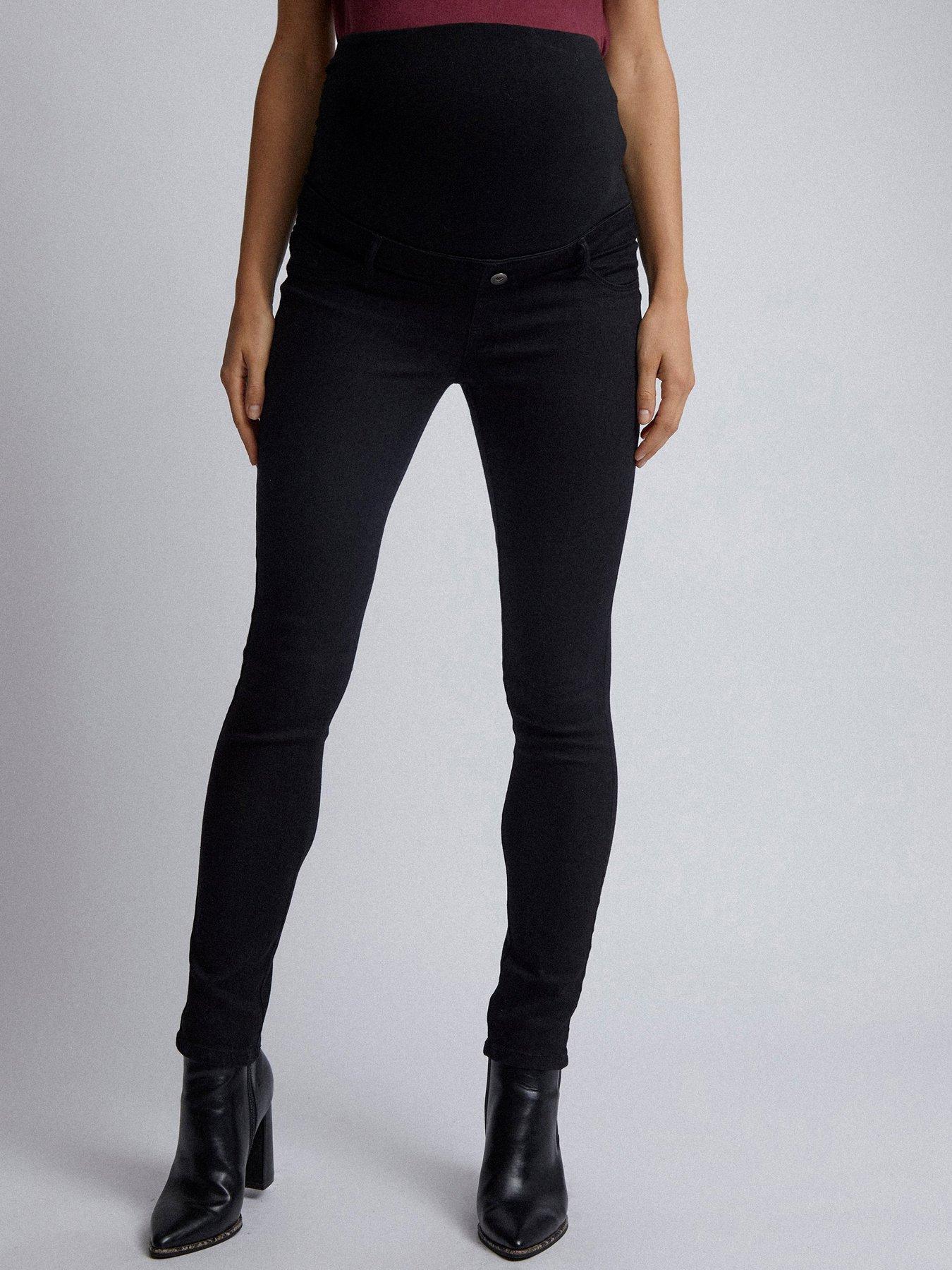 maternity skinny black trousers