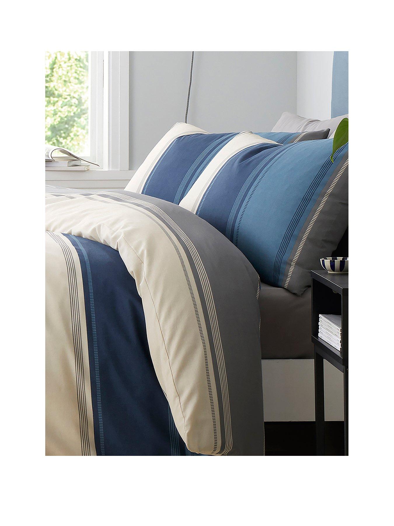 Image 2 of 3 of Fusion Betley Duvet Cover Set in Blue