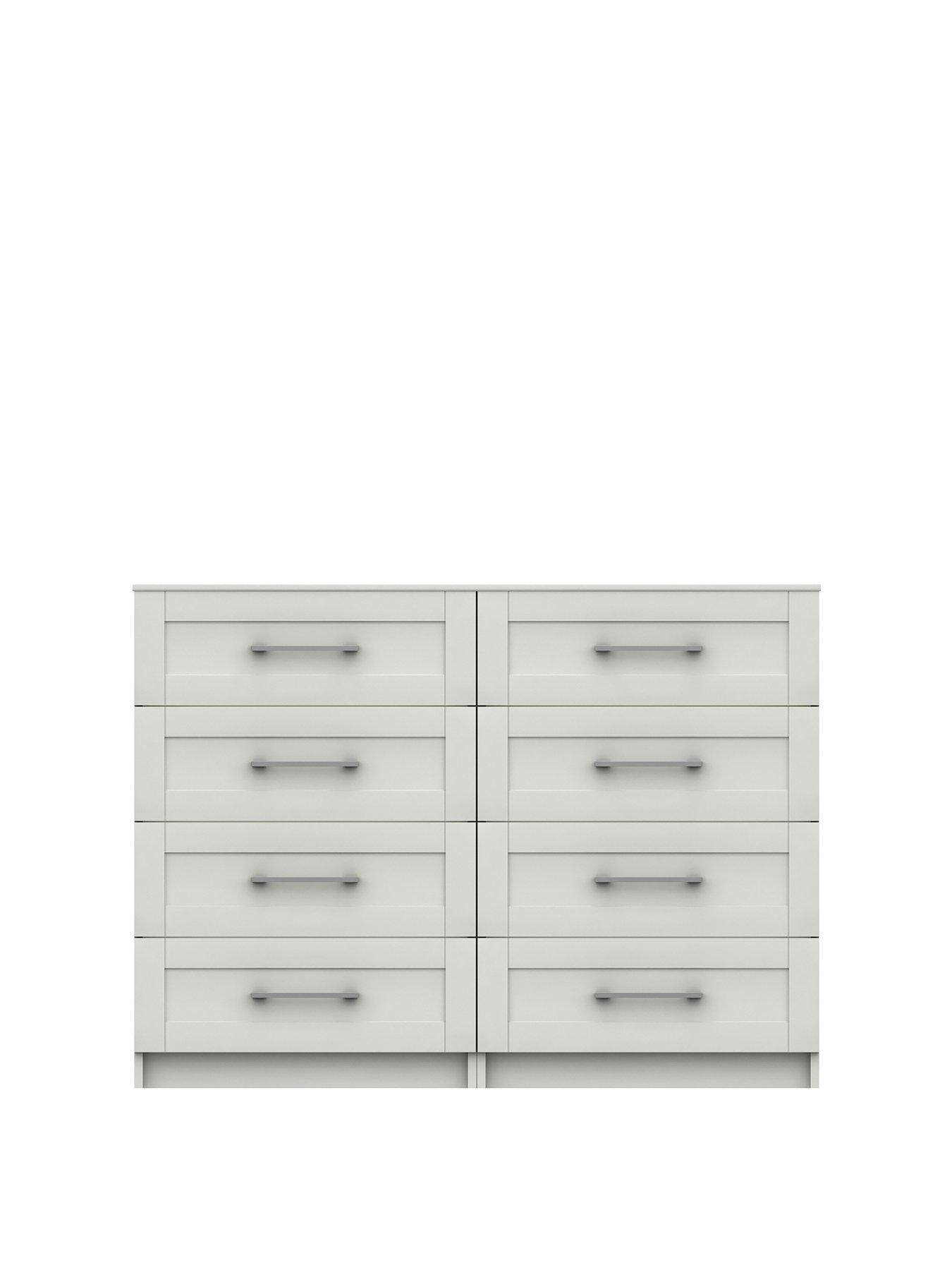 Product photograph of One Call Regal Ready Assembled 4 4 Drawer Chest from very.co.uk