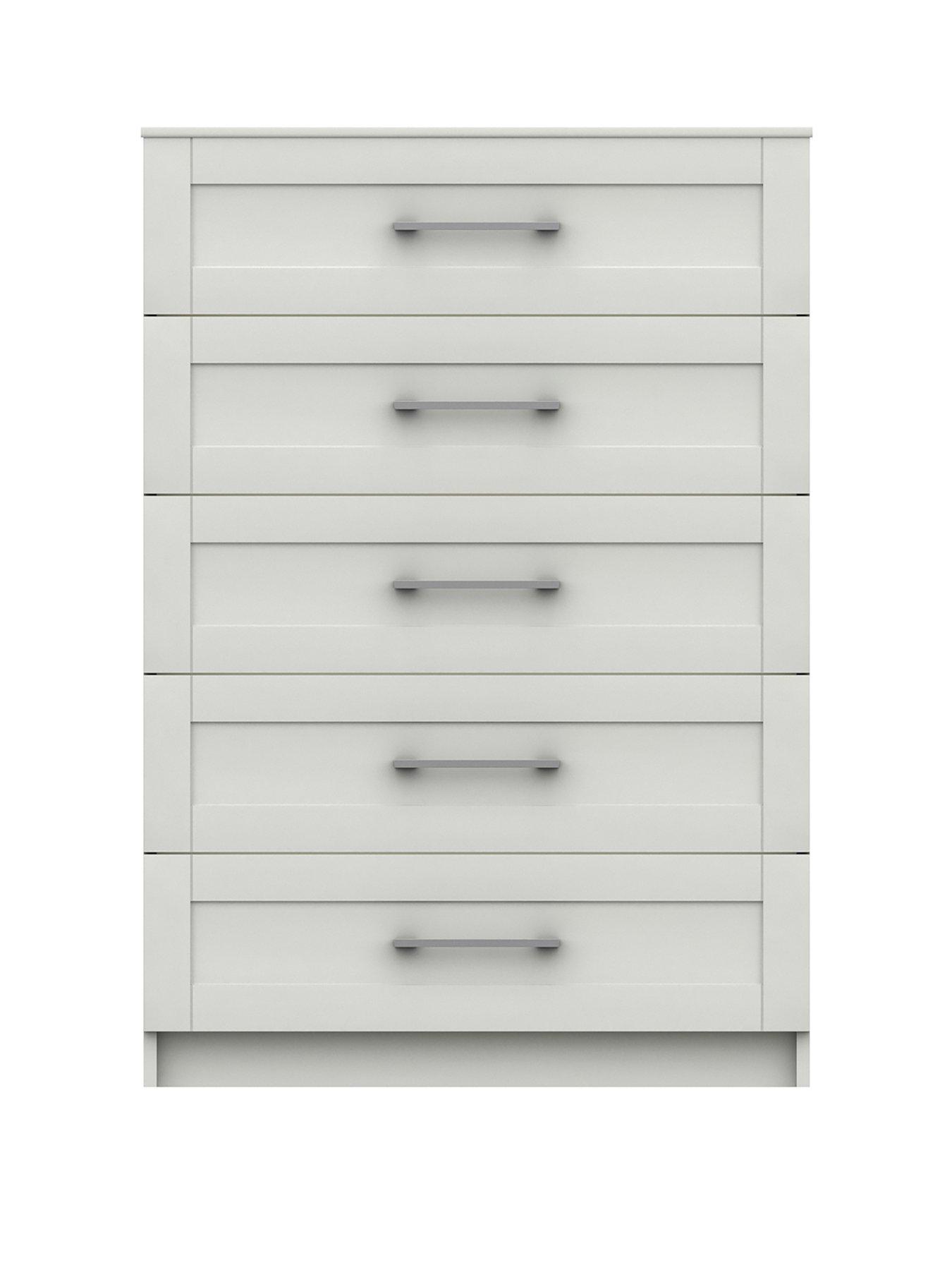 Product photograph of One Call Regal Ready Assembled 5 Drawer Chest from very.co.uk