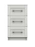 image of regal-ready-assembled-3-piecenbsppackage-5-drawer-chest-and-set-of-2-bedside-chests